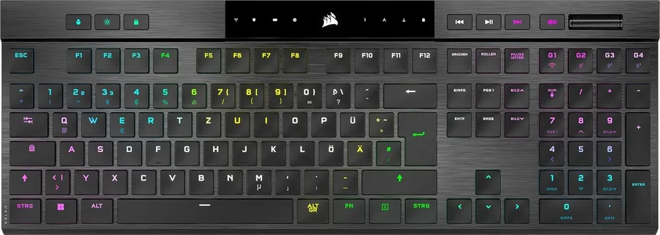 corsair-k100-air-wireless-rgb-mechanische-gaming-tastatur-cherry-mx-ultra-low-pr image 1