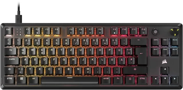 corsair-k70-core-tkl-rgb-mechanische-tenkeyless-gaming-tastatur-mlx-red-v2-linea image 1