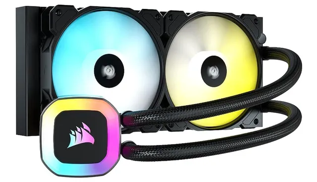 corsair-h100-rgb-fl-ssig-cpu-k-hler-240mm-aio-2x-sp120-rgb-elite-l-fter-intel-lg image 1