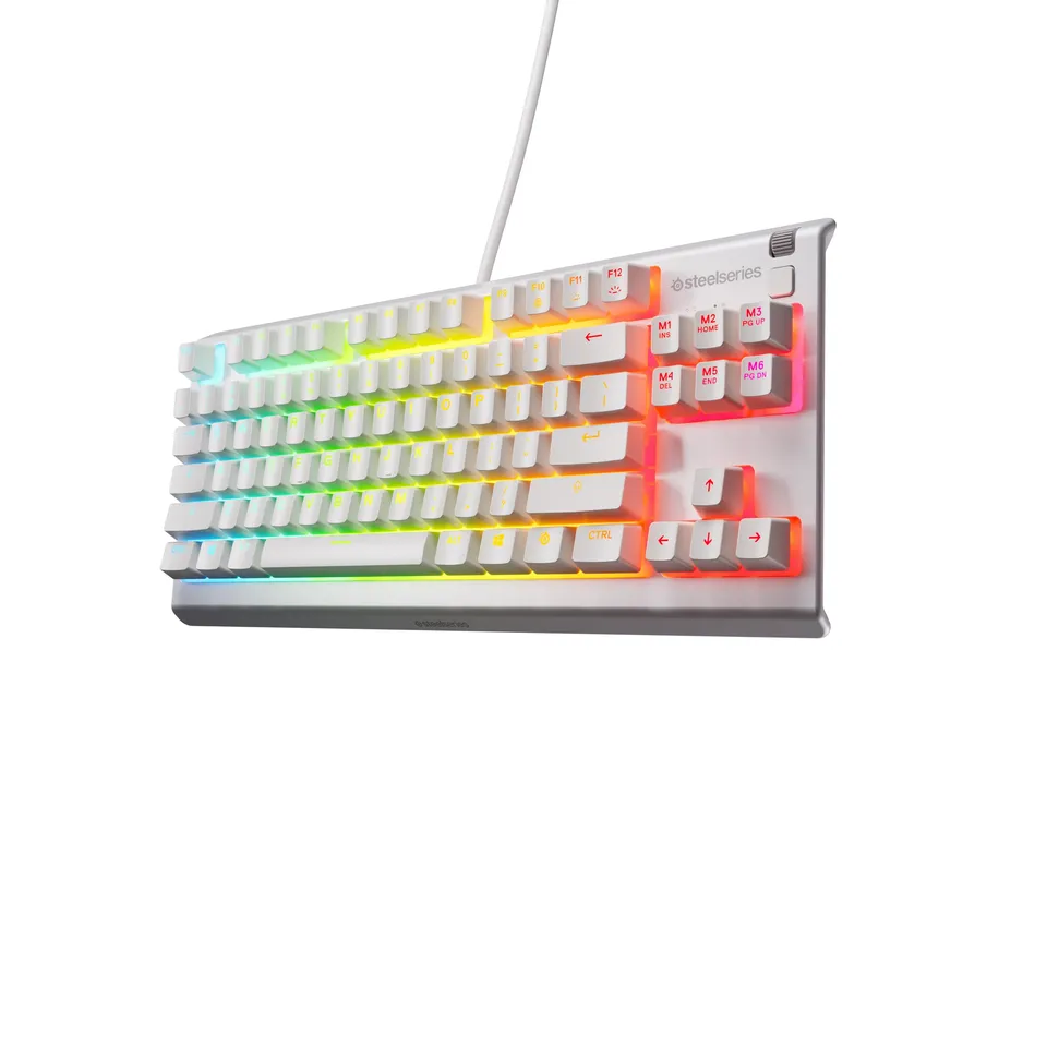 steelseries-apex-3-tkl-white-rgb-gaming-tastatur-mit-tenkeyless-format-8-zonen-r image 1