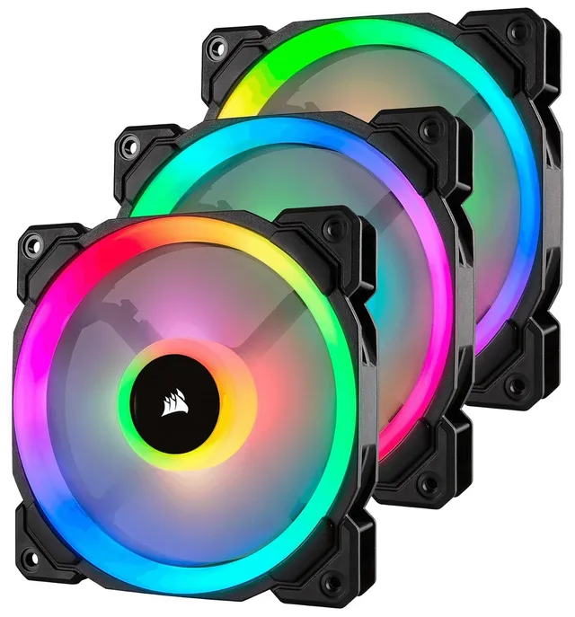 corsair-ll120-rgb-120mm-pwm-geh-usel-fter-3er-pack-mit-lighting-node-pro-dual-li image 1