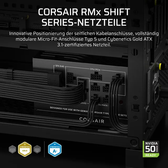 corsair-rm850x-shift-2025-850w-vollmodulares-atx-3-1-netzteil-modulare-seitensch image 1
