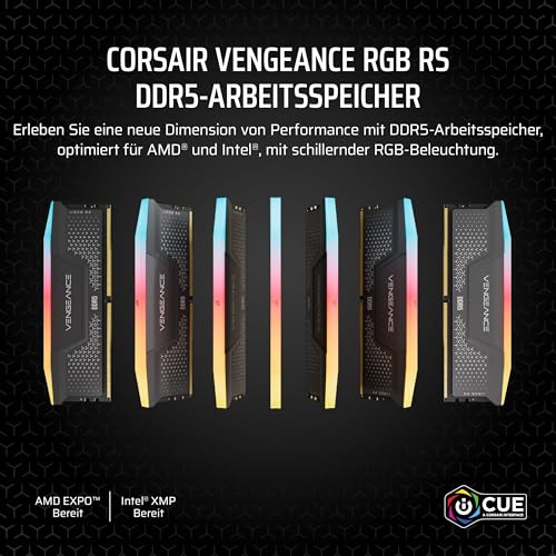 corsair-vengeance-rgb-rs-ddr5-32-gb-2x16-gb-ram-kit-5200-mhz-mit-rgb-beleuchtung image 7