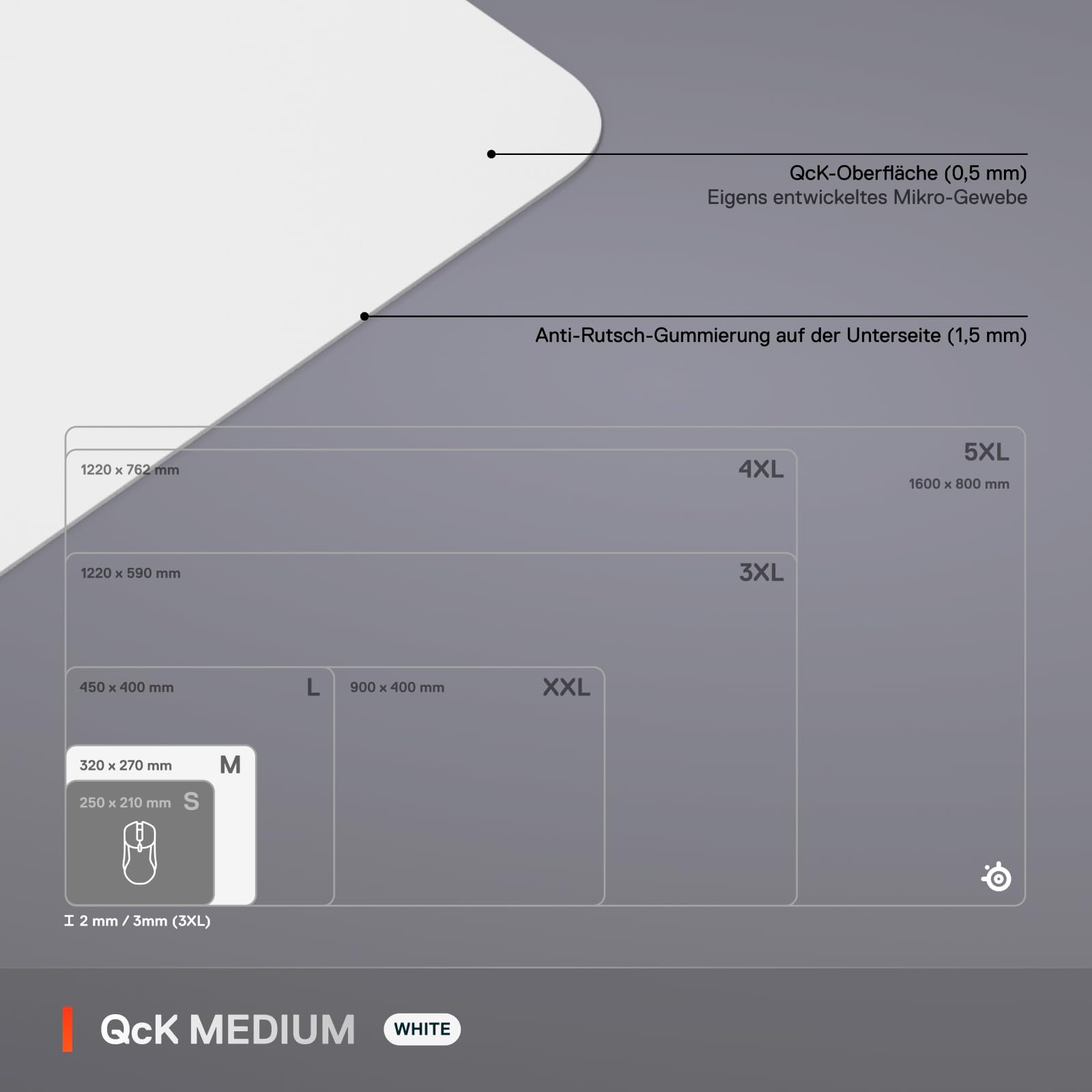 steelseries-qck-mauspad-mittel-320x270mm-wei-mikro-gewebe-oberfl-che-anti-rutsch image 5