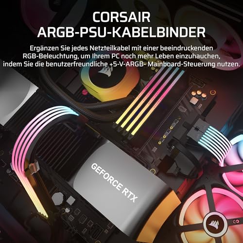 corsair-icue-argb-psu-cable-strips-2x-200mm-led-streifen-mit-je-100-rgb-leds-5v- image 8