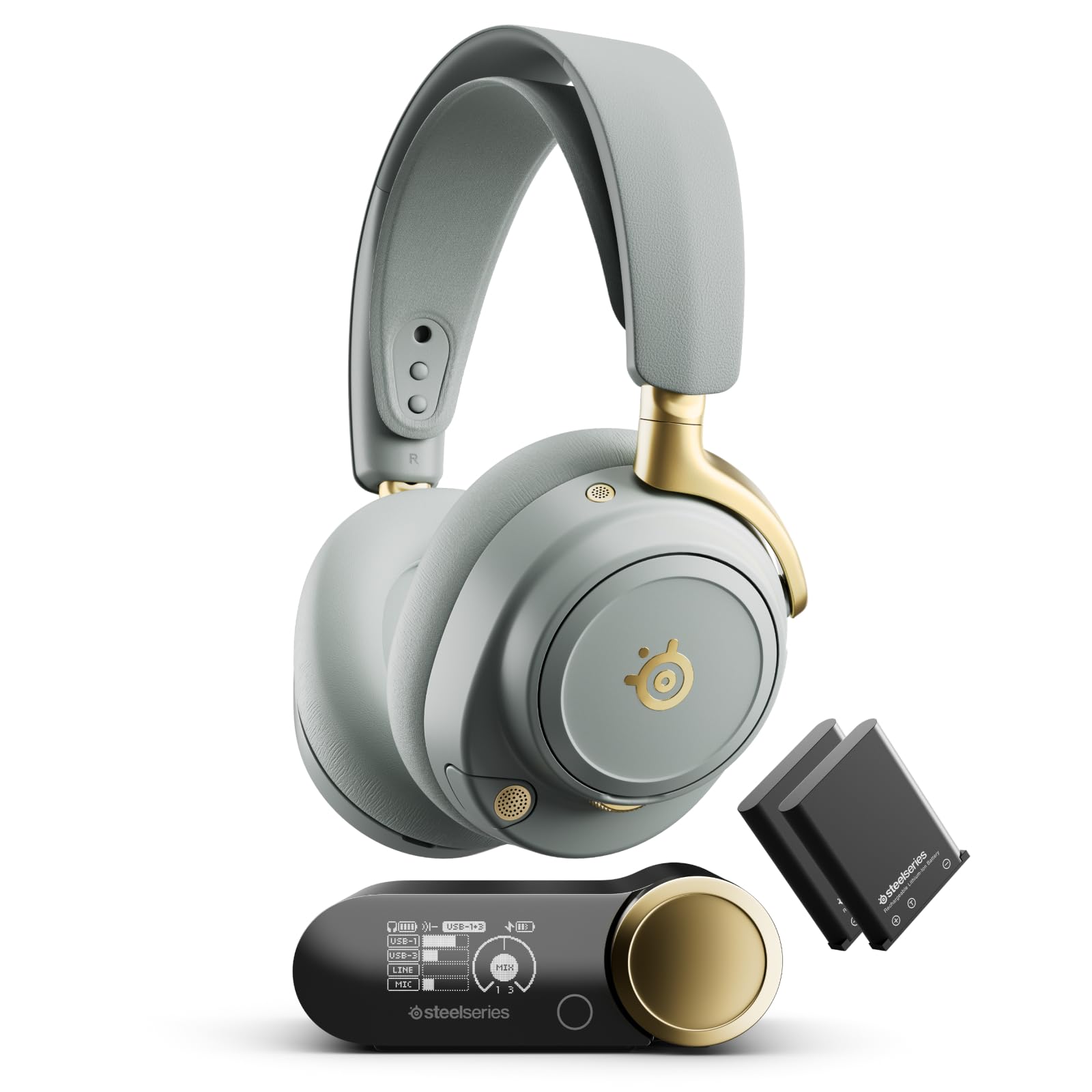 steelseries-arctis-nova-elite-hi-res-wireless-gaming-headset-salbei-gold-96khz-2 image 1