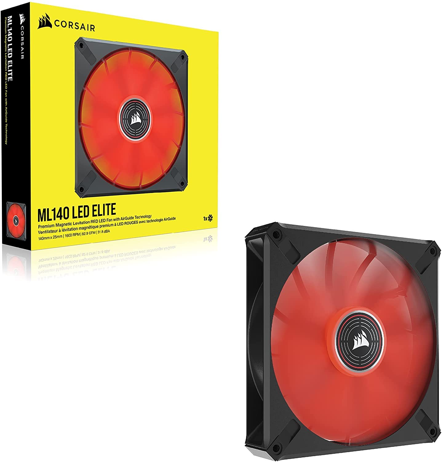 corsair-ml140-led-elite-140-mm-pwm-geh-usel-fter-rote-led-airguide-technologie-m image 8