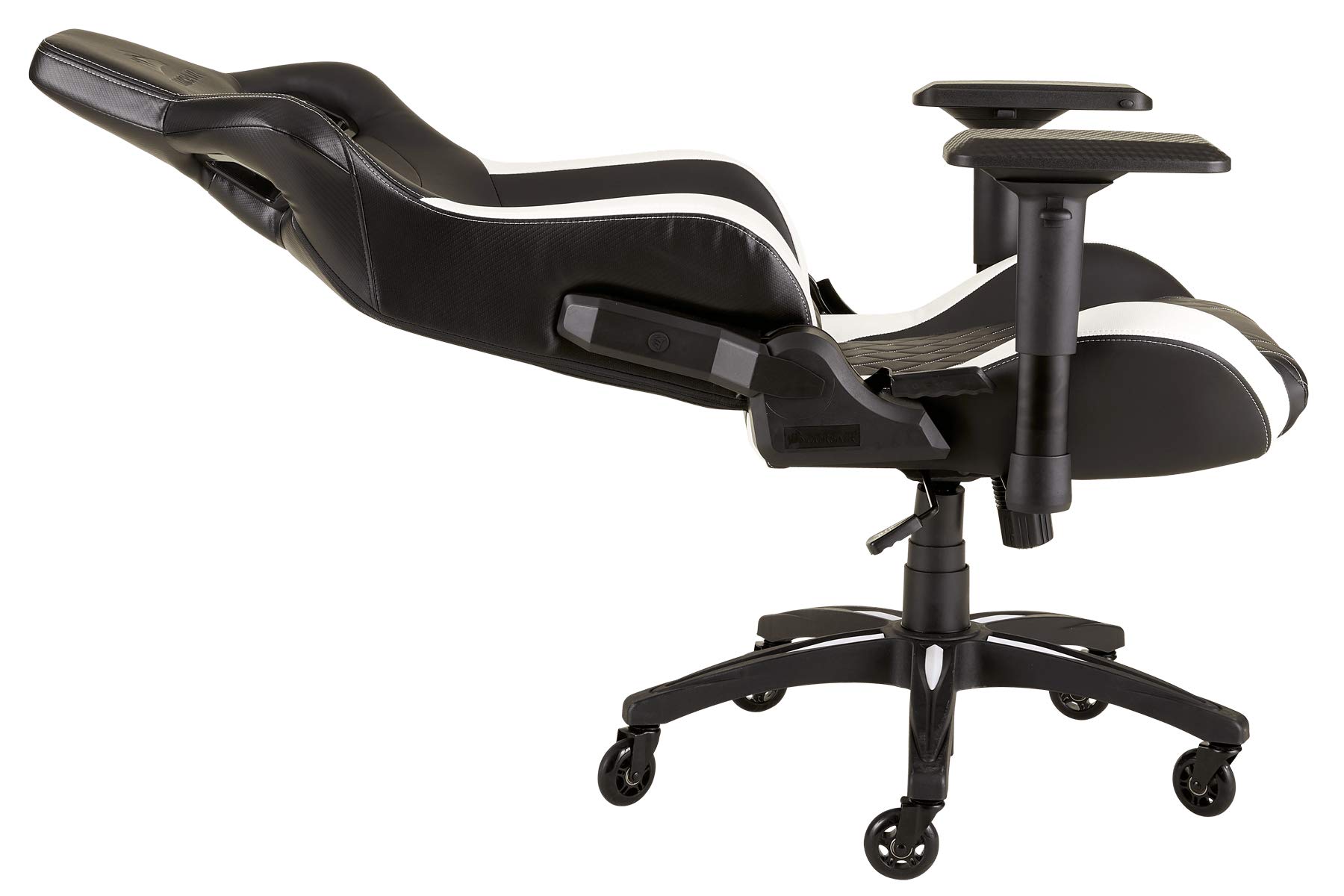 corsair-t1-race-gaming-stuhl-aus-pu-kunstleder-schwarz-wei-stahlrahmen-4d-armleh image 4