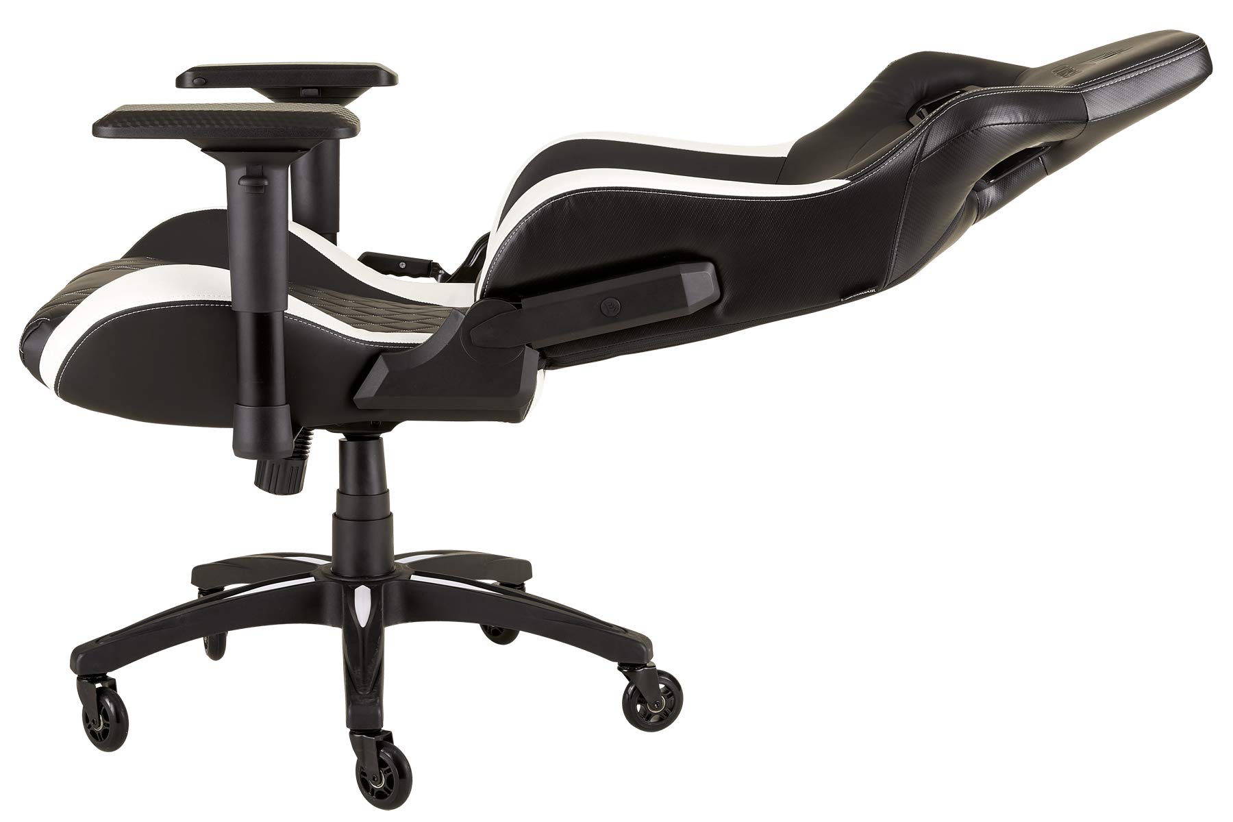 corsair-t1-race-gaming-stuhl-aus-pu-kunstleder-schwarz-wei-stahlrahmen-4d-armleh image 3