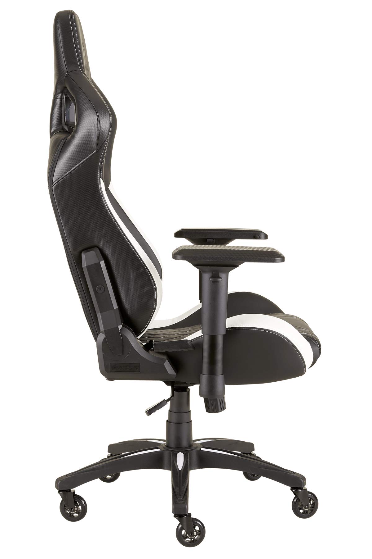 corsair-t1-race-gaming-stuhl-aus-pu-kunstleder-schwarz-wei-stahlrahmen-4d-armleh image 6