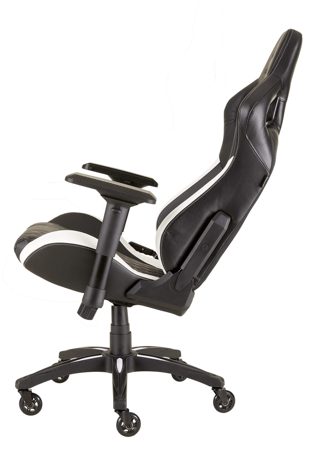corsair-t1-race-gaming-stuhl-aus-pu-kunstleder-schwarz-wei-stahlrahmen-4d-armleh image 5
