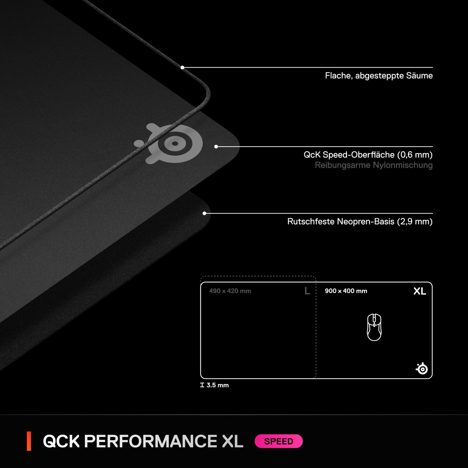 steelseries-qck-xl-performance-speed-gaming-mauspad-900-x-400-mm-3-5-mm-extradic image 7