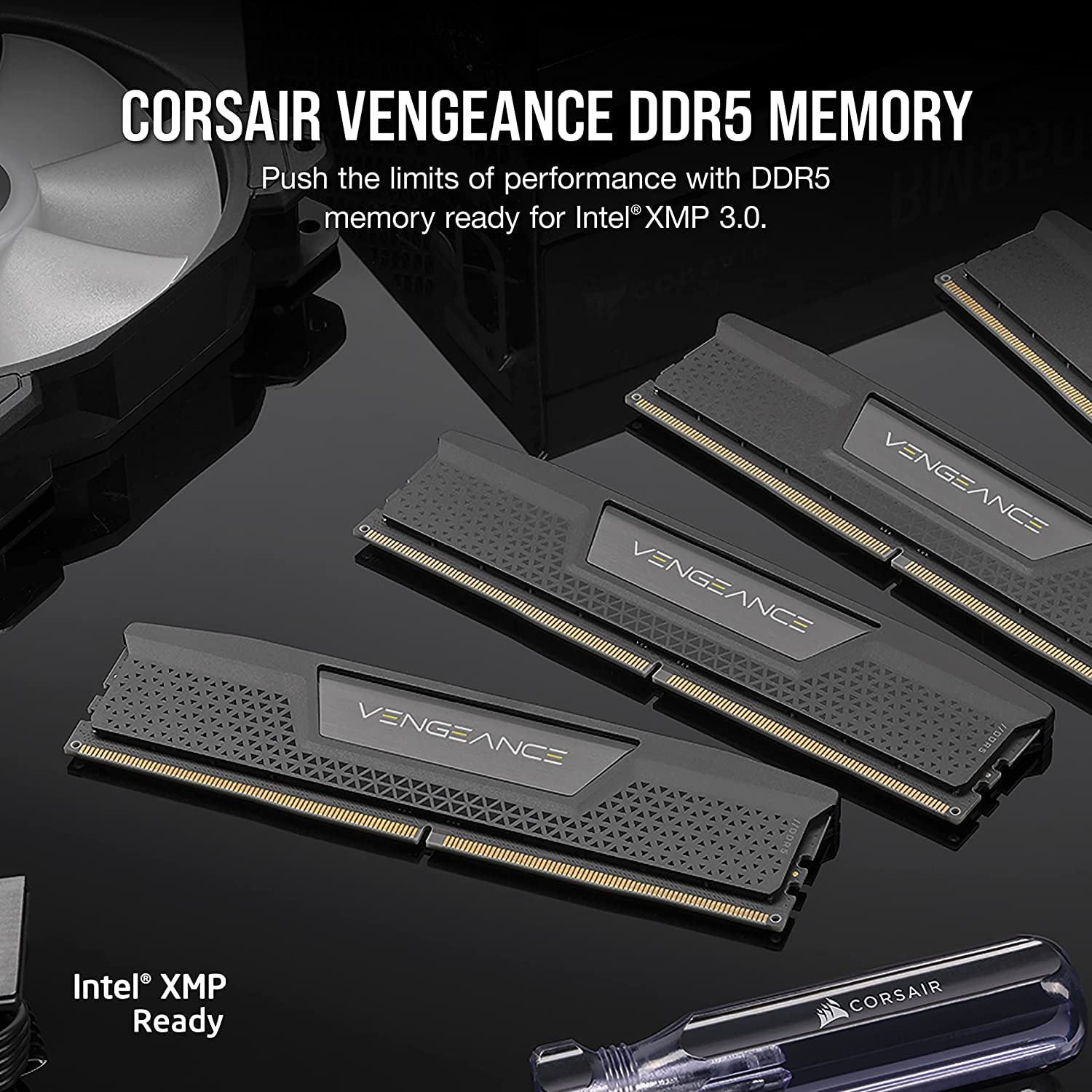 corsair-vengeance-ddr5-ram-32gb-2x16gb-6400mhz-cl36-intel-xmp-3-0-gaming-arbeits image 2
