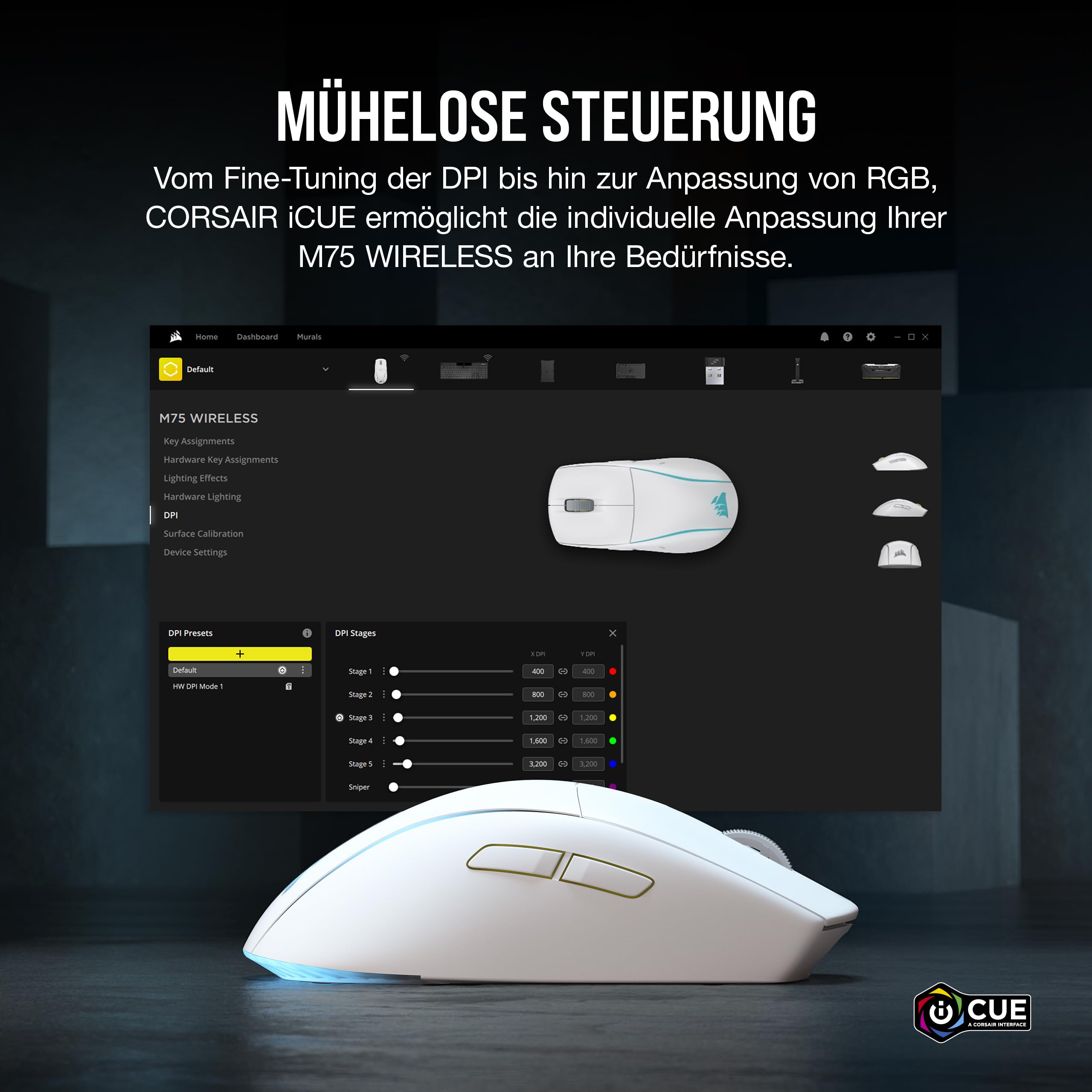 corsair-m75-wireless-rgb-fps-gaming-maus-26-000-dpi-marksman-sensor-austauschbar image 8