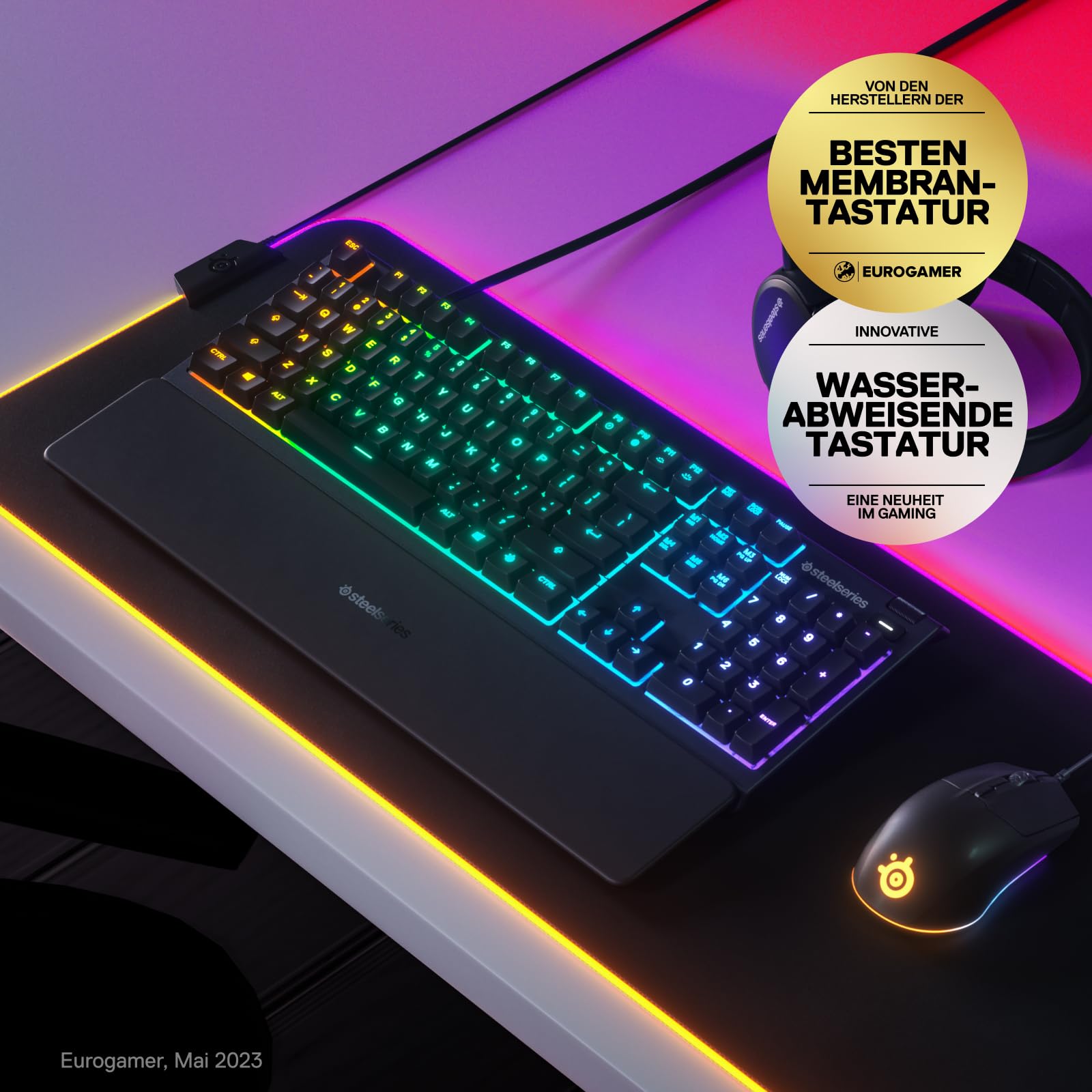 steelseries-apex-3-gaming-tastatur-mit-10-zonen-rgb-magnetischer-handballenaufla image 2