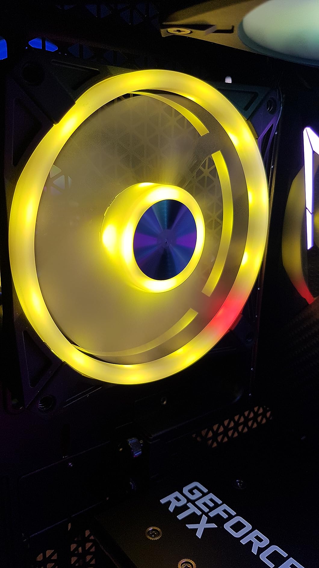 Ein LED-Ring defekt