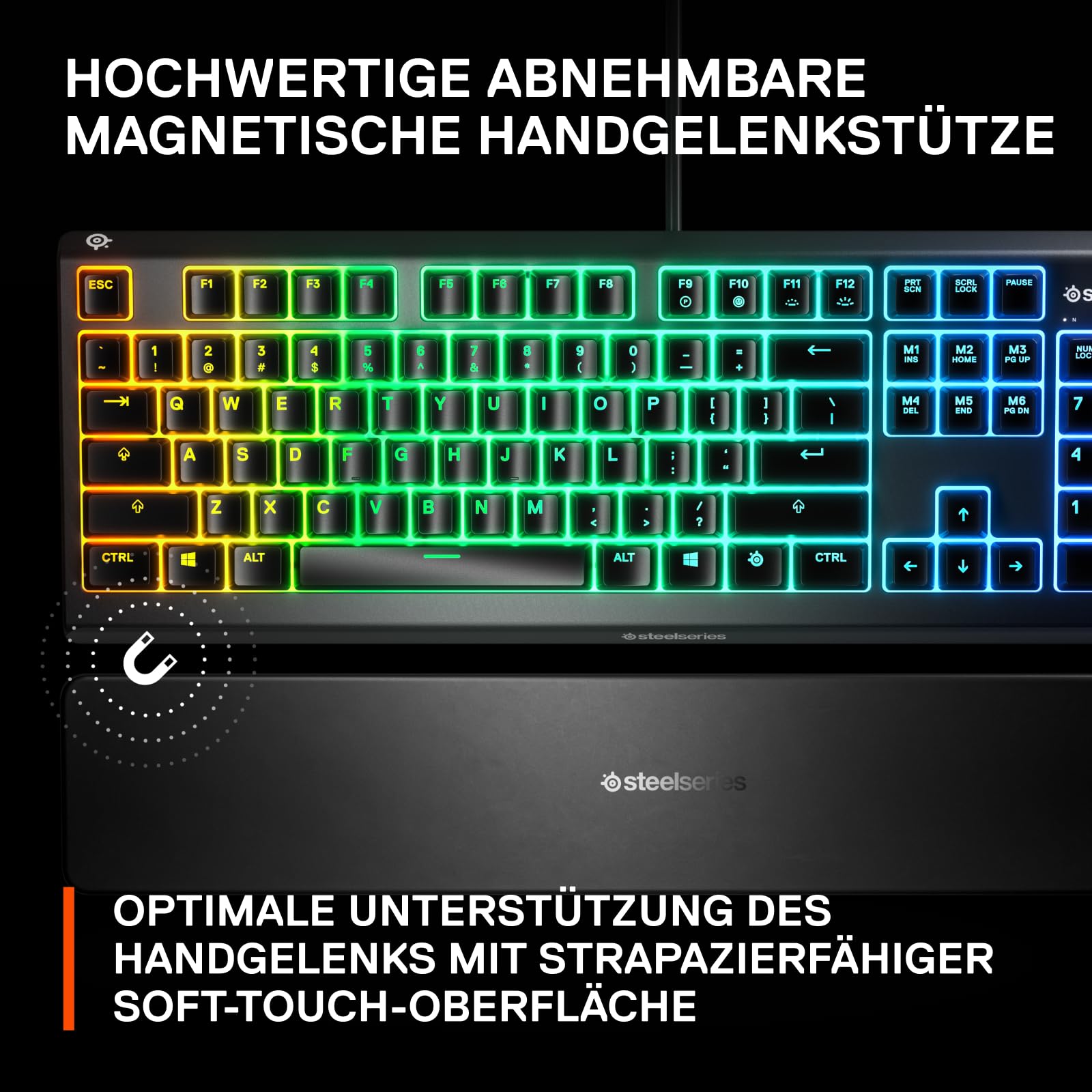 steelseries-apex-3-gaming-tastatur-mit-10-zonen-rgb-magnetischer-handballenaufla image 7
