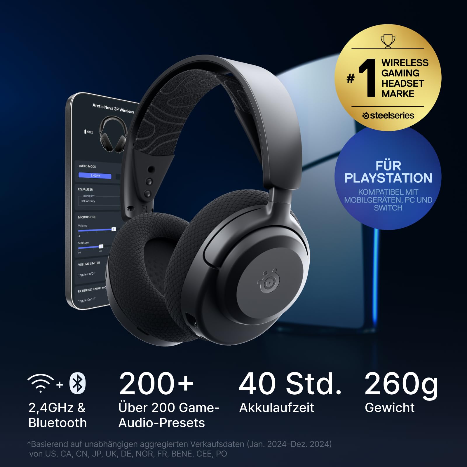 steelseries-arctis-nova-3p-wireless-gaming-headset-f-r-ps5-pc-switch-2-4-ghz-blu image 2