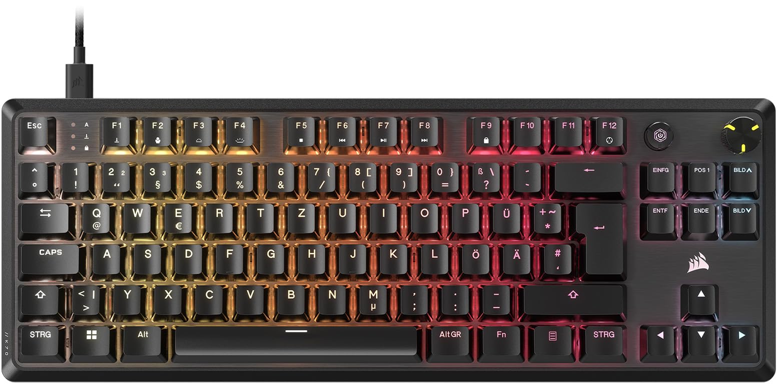 corsair-k70-core-tkl-rgb-mechanische-tenkeyless-gaming-tastatur-mlx-red-v2-linea image 1