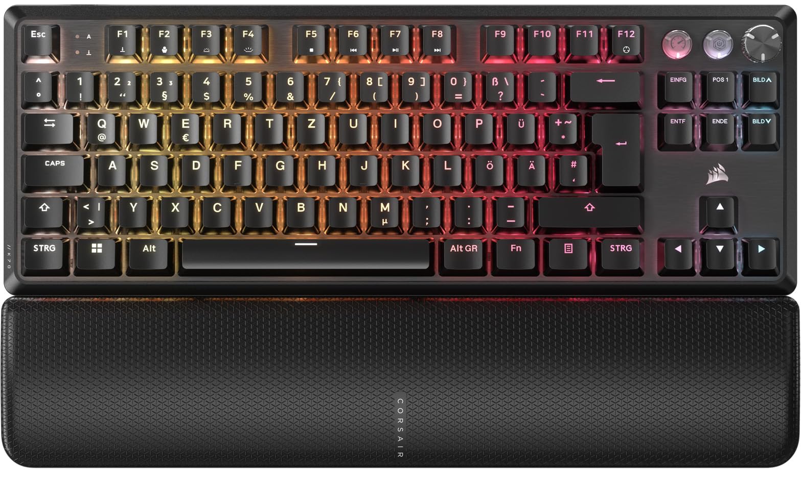 corsair-k70-pro-tkl-rgb-kabelgebundene-gaming-tastatur-qwertz-de-hall-effekt-mgx image 1