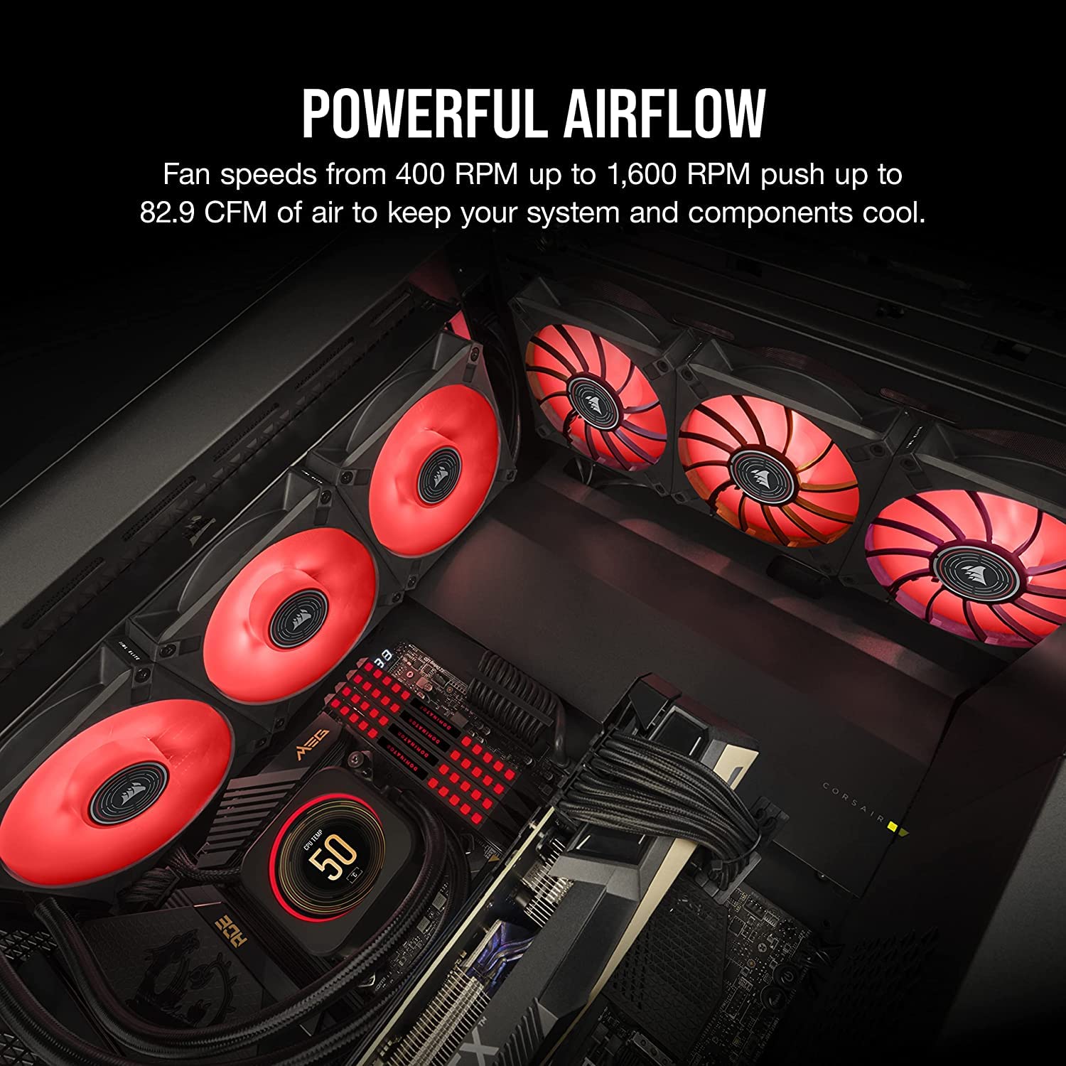 corsair-ml140-led-elite-140-mm-pwm-geh-usel-fter-rote-led-airguide-technologie-m image 5