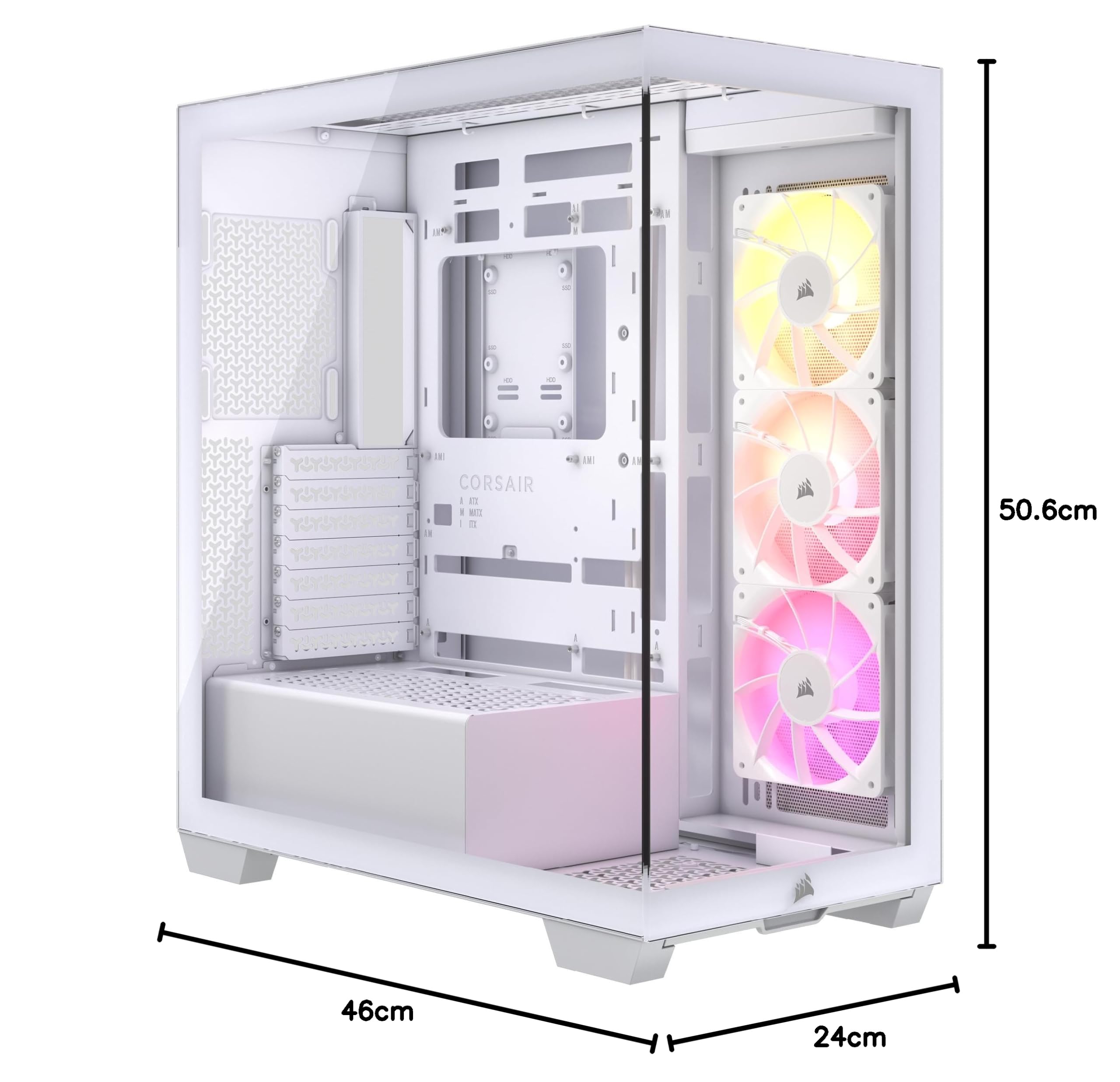 corsair-3500x-argb-mid-tower-atx-pc-geh-use-panorama-glas-3x-rs120-argb-l-fter-w image 2