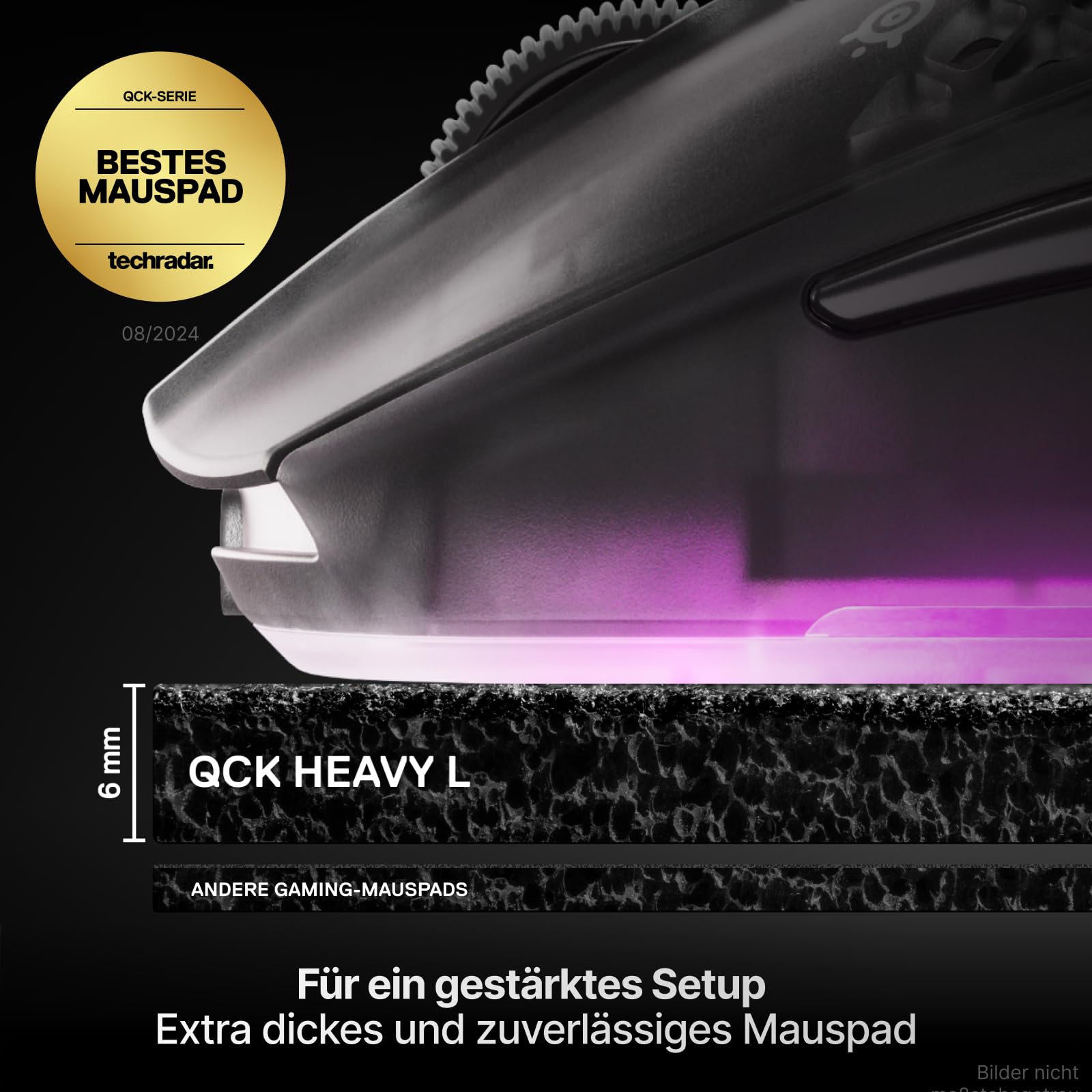 steelseries-qck-heavy-mauspad-schwarz-6-mm-dick-450-x-400-mm-rutschfeste-gummiun image 2