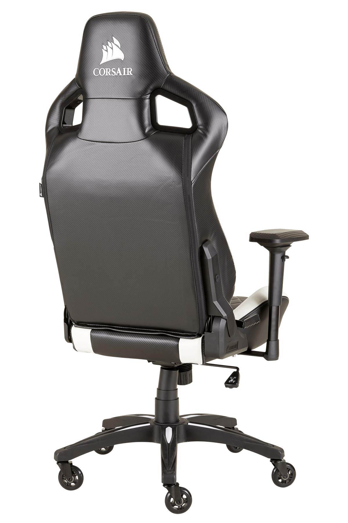 corsair-t1-race-gaming-stuhl-aus-pu-kunstleder-schwarz-wei-stahlrahmen-4d-armleh image 7