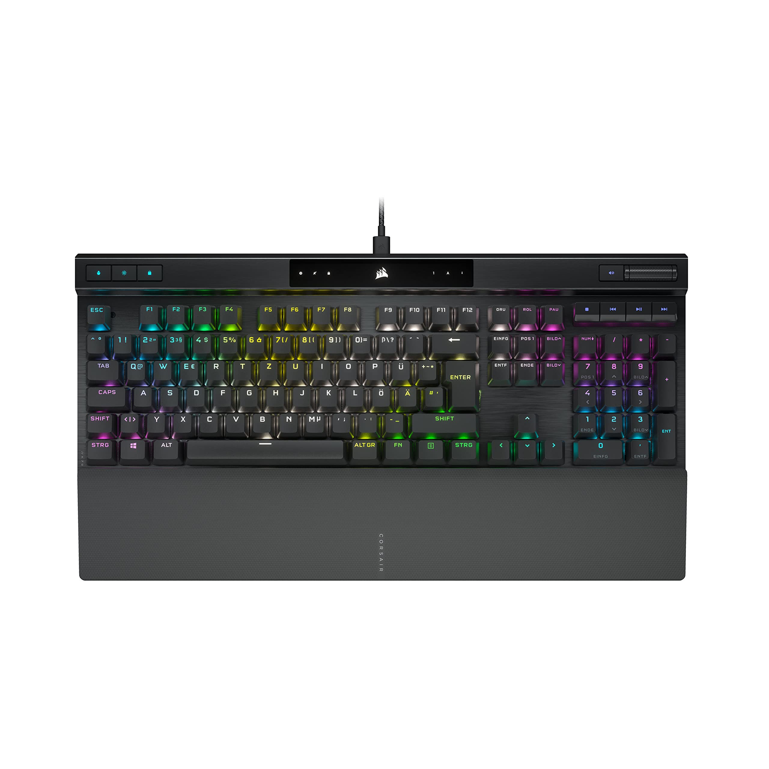corsair-k70-rgb-pro-mechanische-gaming-tastatur-cherry-mx-red-8000hz-hyper-polli image 1