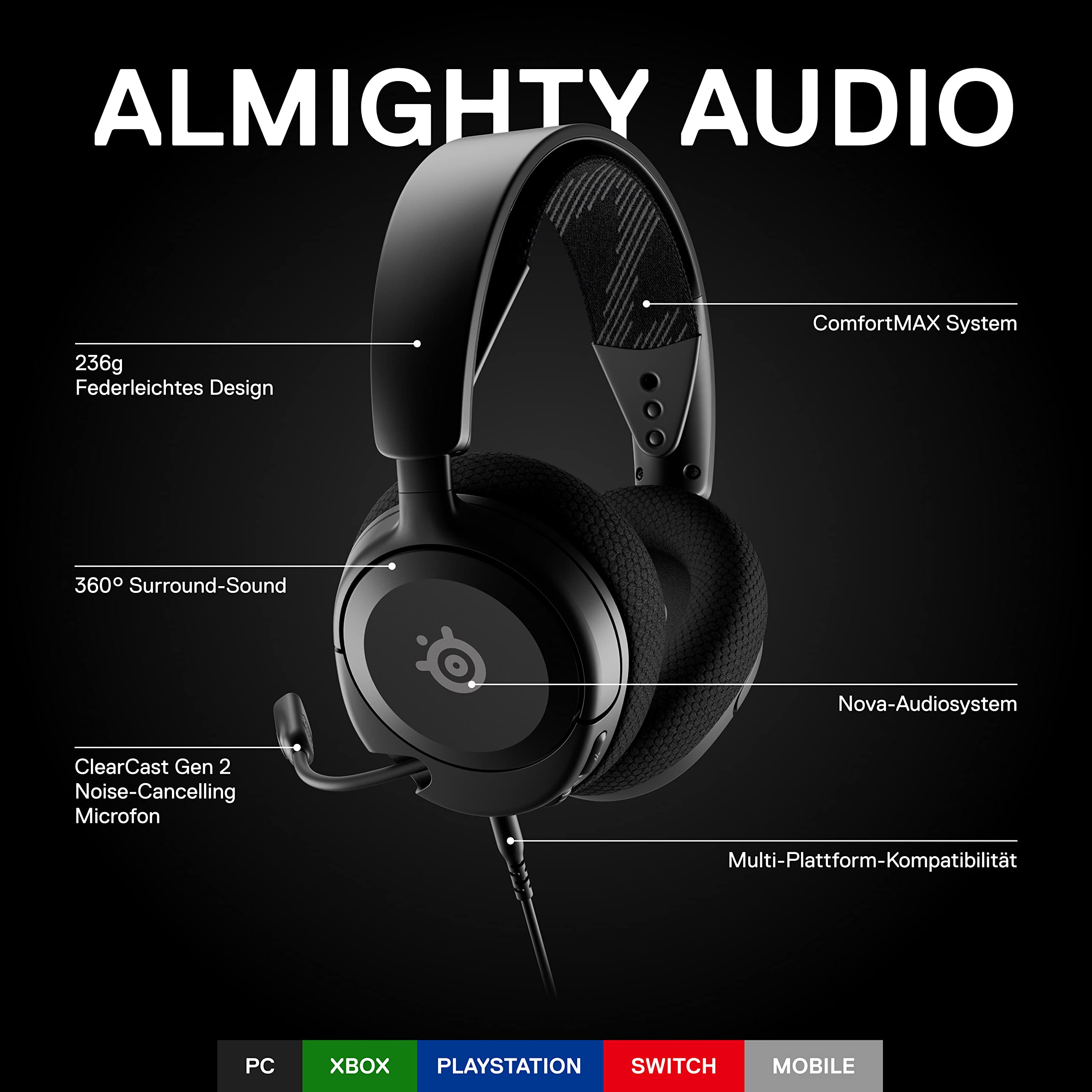 steelseries-arctis-nova-1-multi-system-gaming-headset-hi-fi-treiber-360-surround image 3