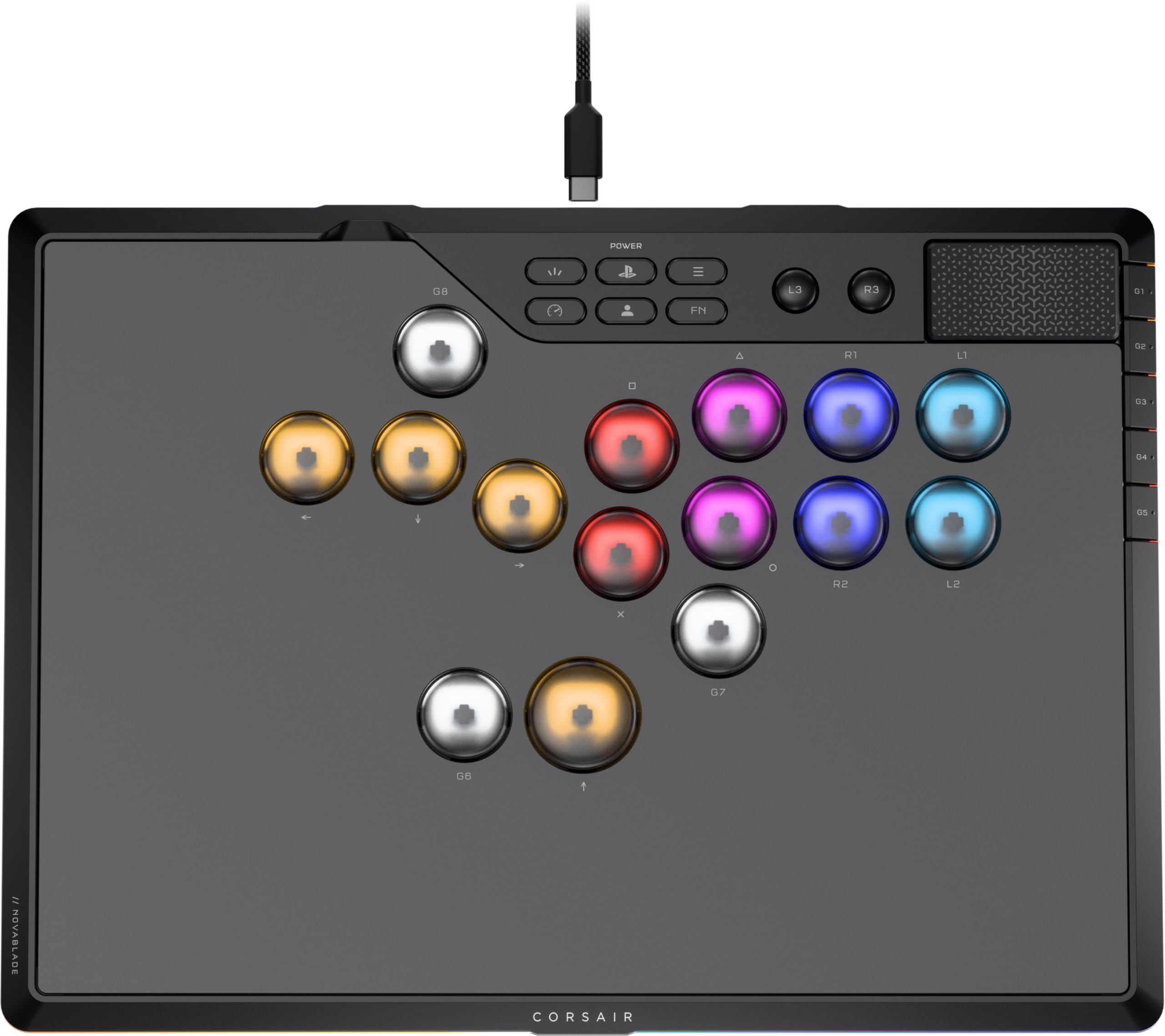 corsair-novablade-pro-kabel-und-hebelloser-hall-effekt-controller-15-tasten-8-g- image 1
