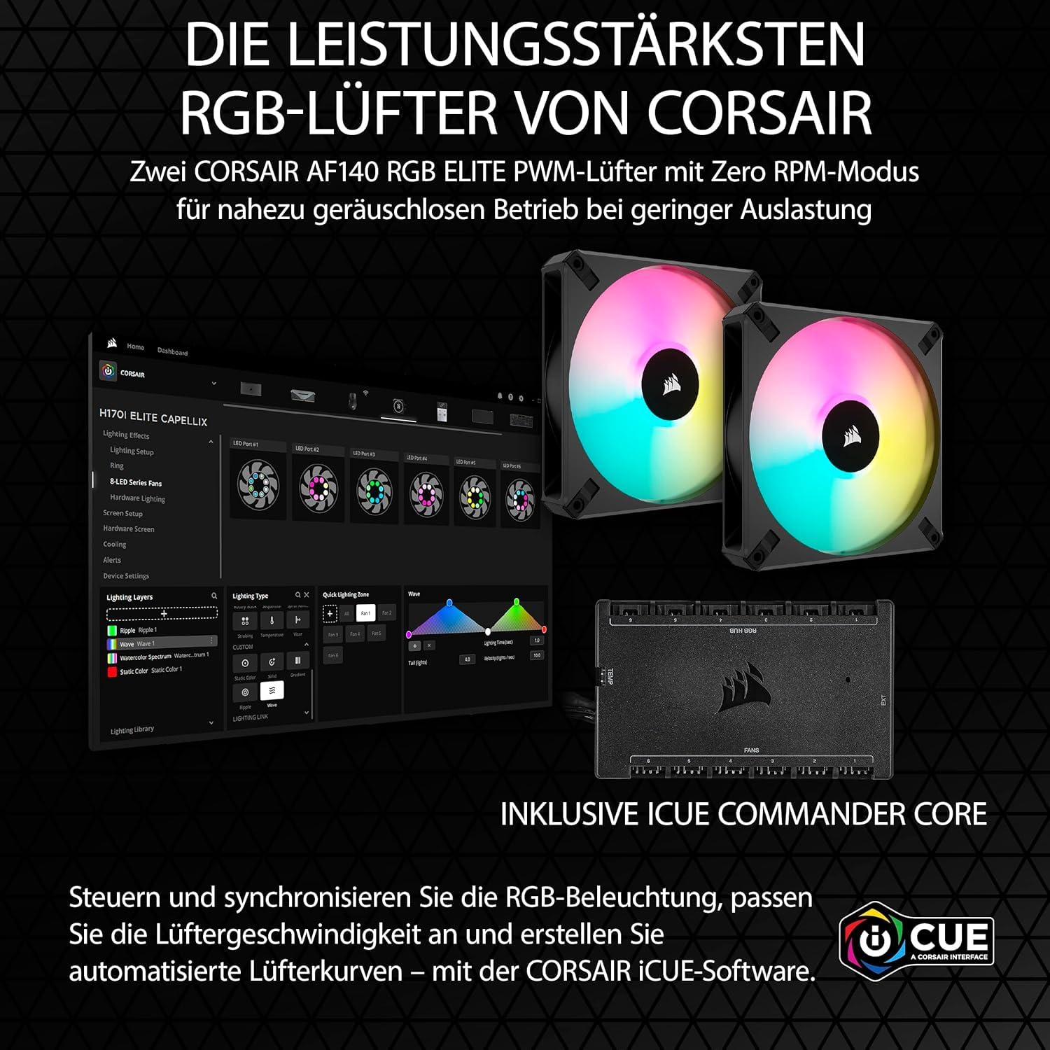 corsair-icue-h115i-elite-capellix-xt-280mm-fl-ssig-cpu-k-hler-2x-af140-rgb-elite image 3
