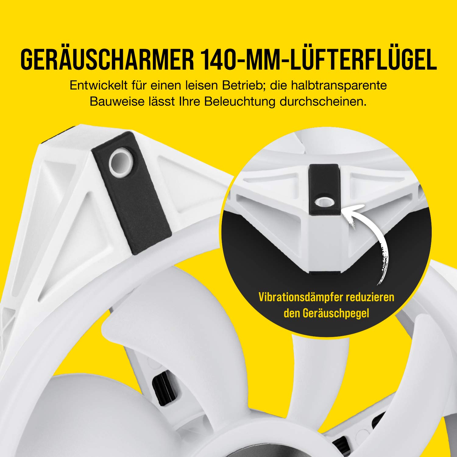 corsair-icue-ql140-rgb-140-mm-pwm-l-fter-wei-34-einzeln-ansteuerbare-rgb-leds-bi image 8