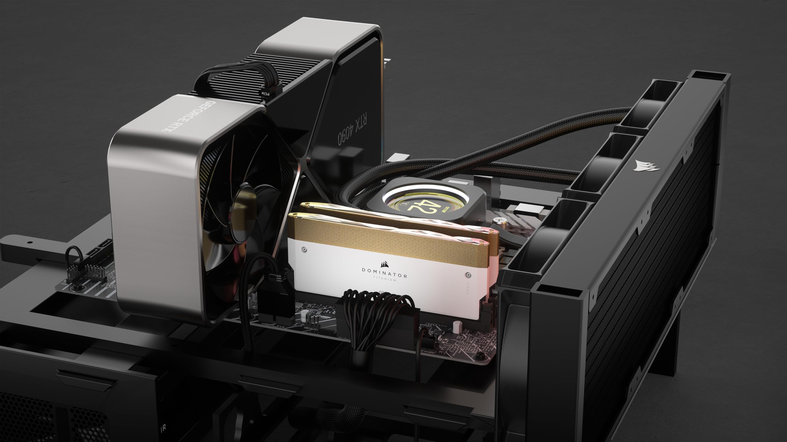 corsair-dominator-titanium-wave-zubeh-rsatz-2x-rgb-led-lichtleiste-obere-metalll image 2