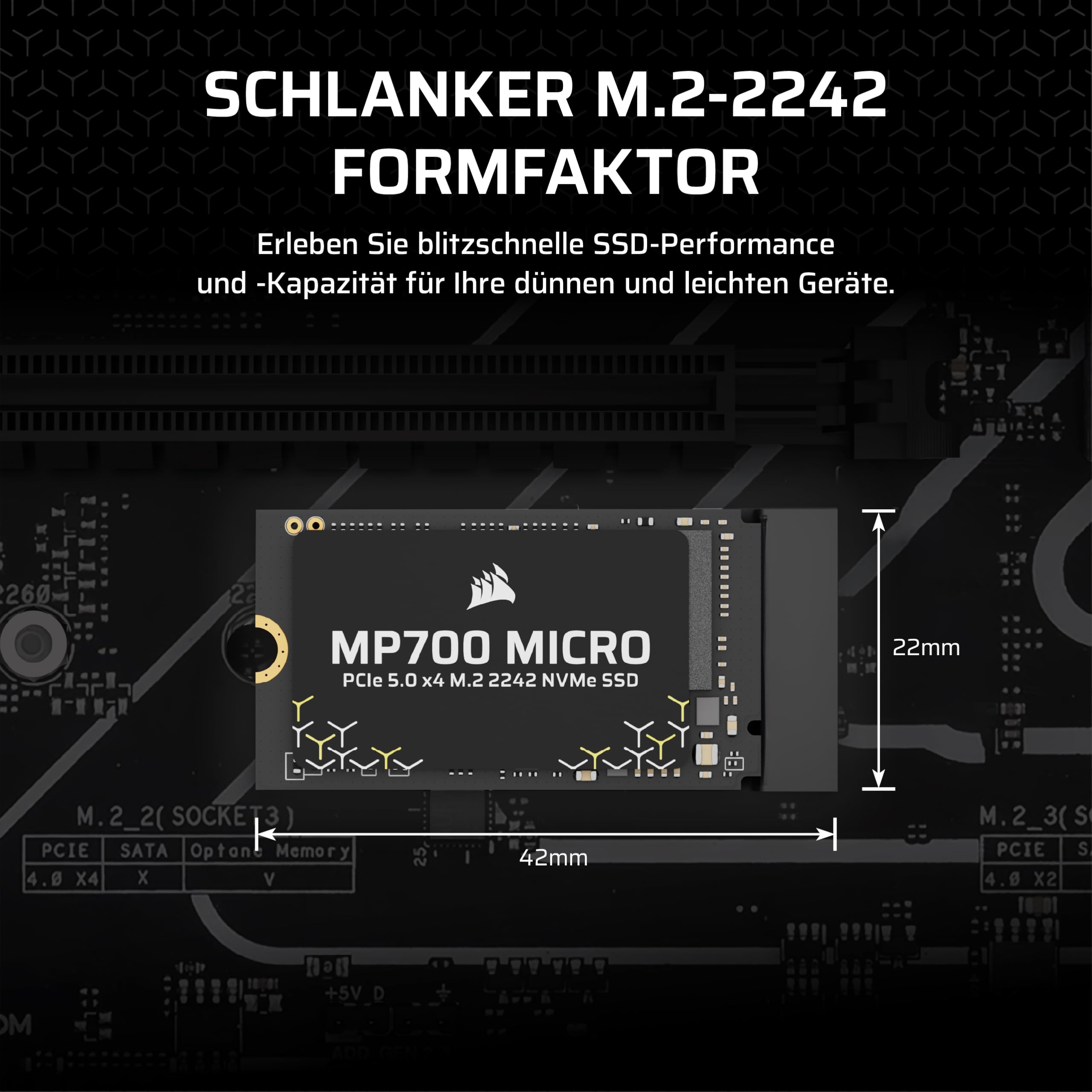 corsair-mp700-micro-4tb-pcie-5-0-nvme-m-2-2242-ssd-bis-9-400-mb-s-lesen-und-8-10 image 2