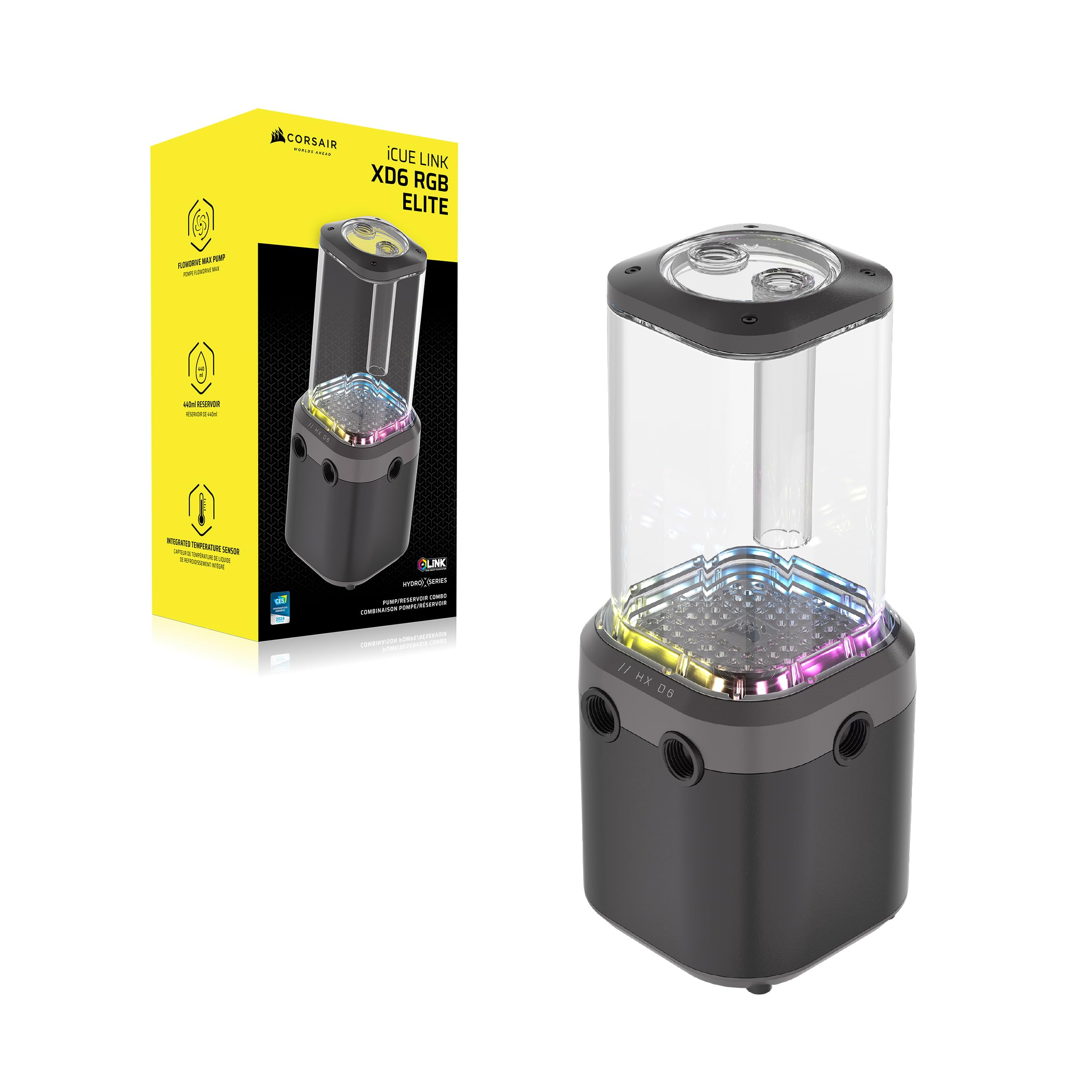 corsair-icue-link-xd6-rgb-elite-pumpen-beh-ltereinheit-flowdrive-max-pumpe-integ image 8
