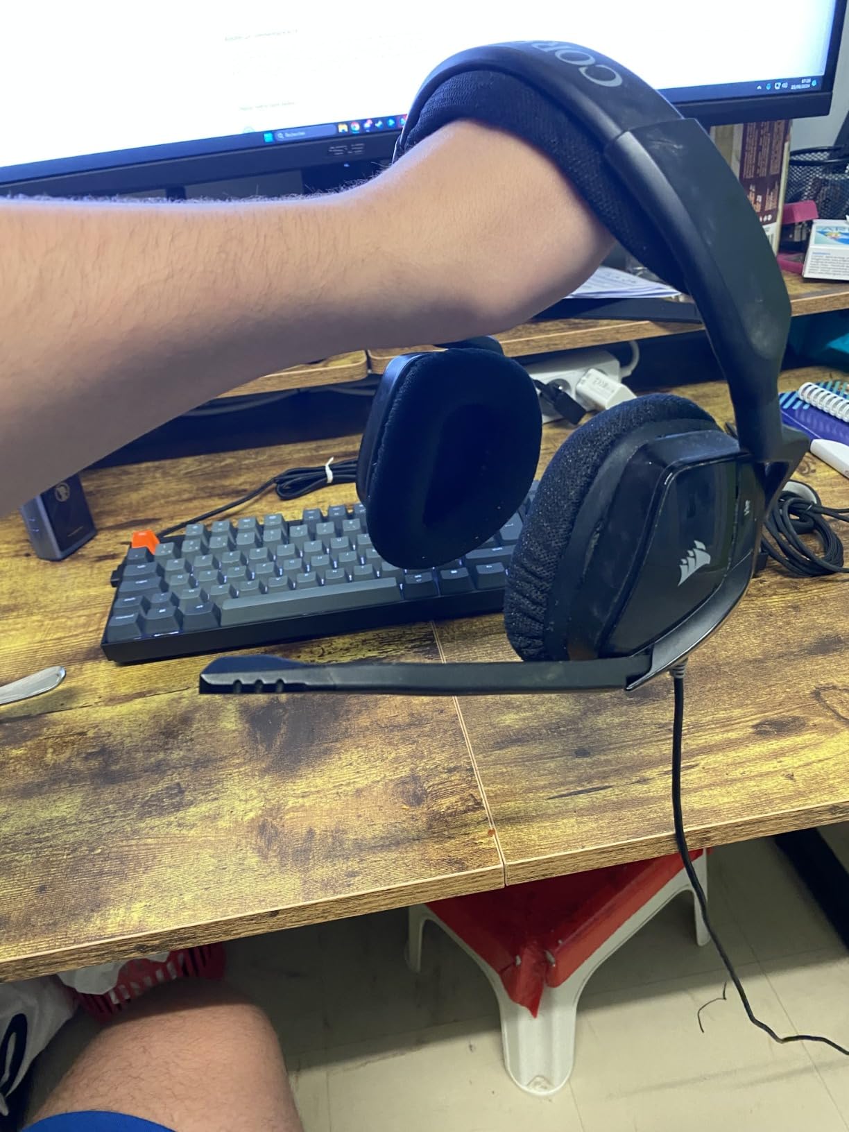 Klemmte am Kopf
