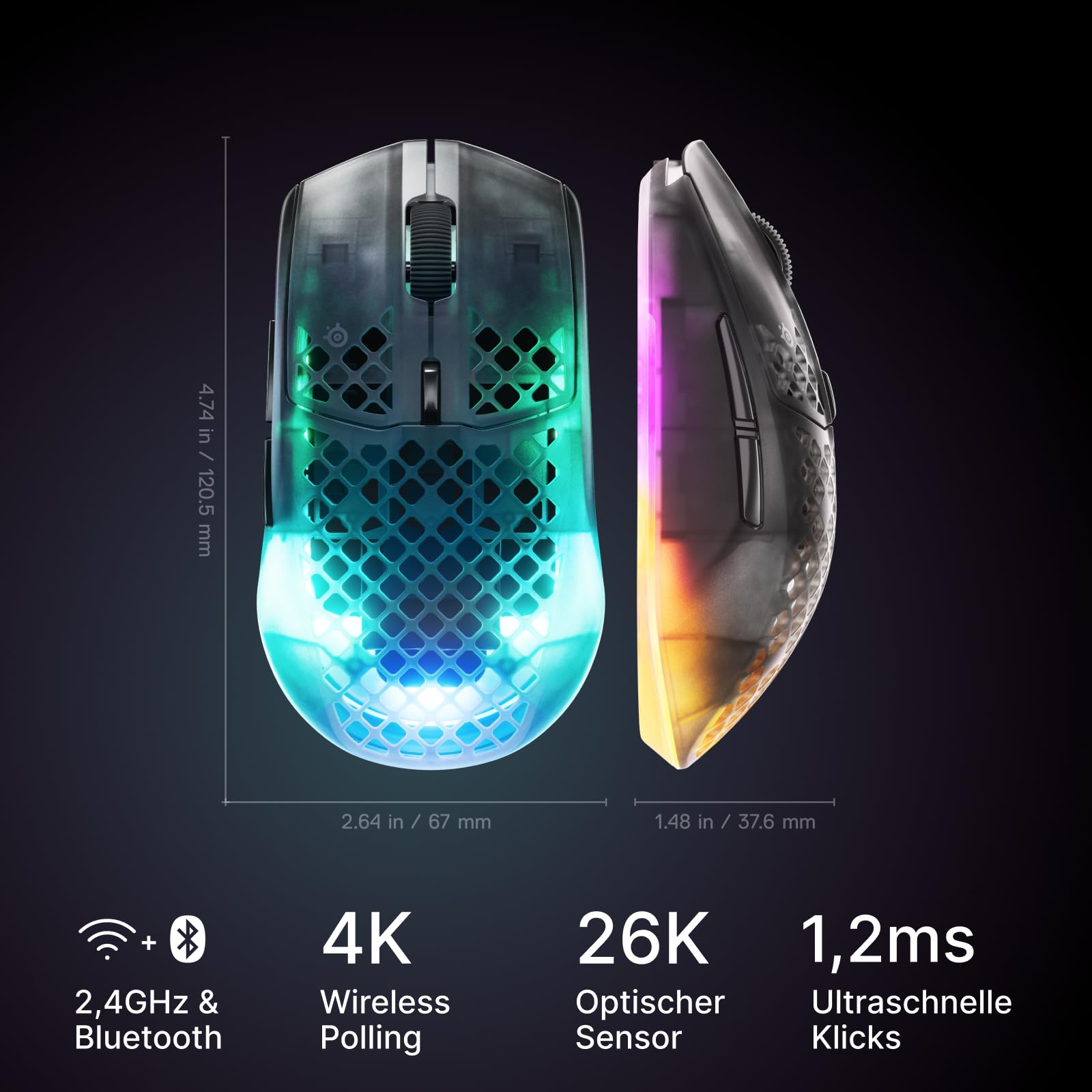 steelseries-aerox-3-wireless-gen-2-ultraleichte-68-g-gaming-maus-mit-4k-polling- image 2