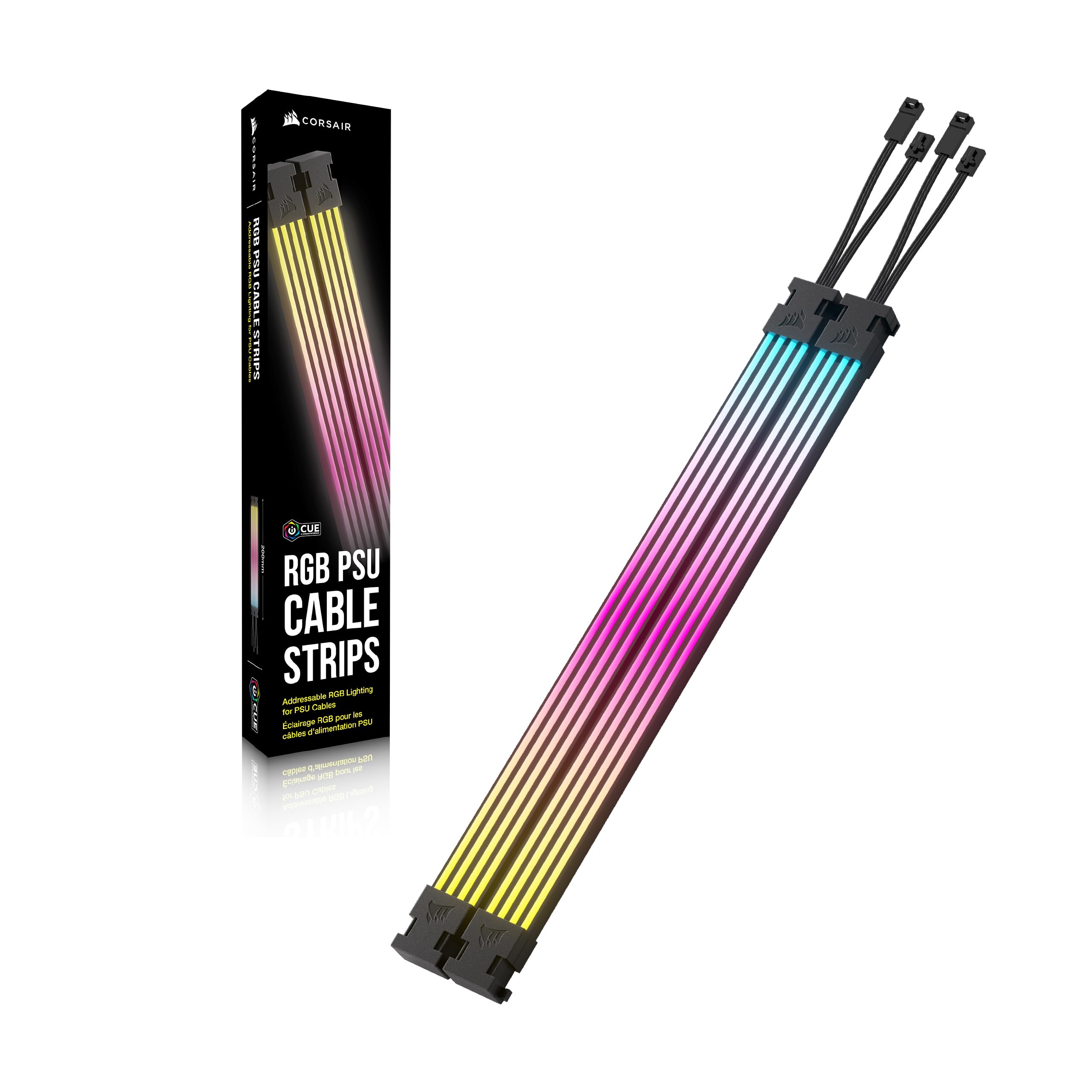 corsair-icue-argb-psu-cable-strips-2x-200mm-led-streifen-mit-je-100-rgb-leds-5v- image 6