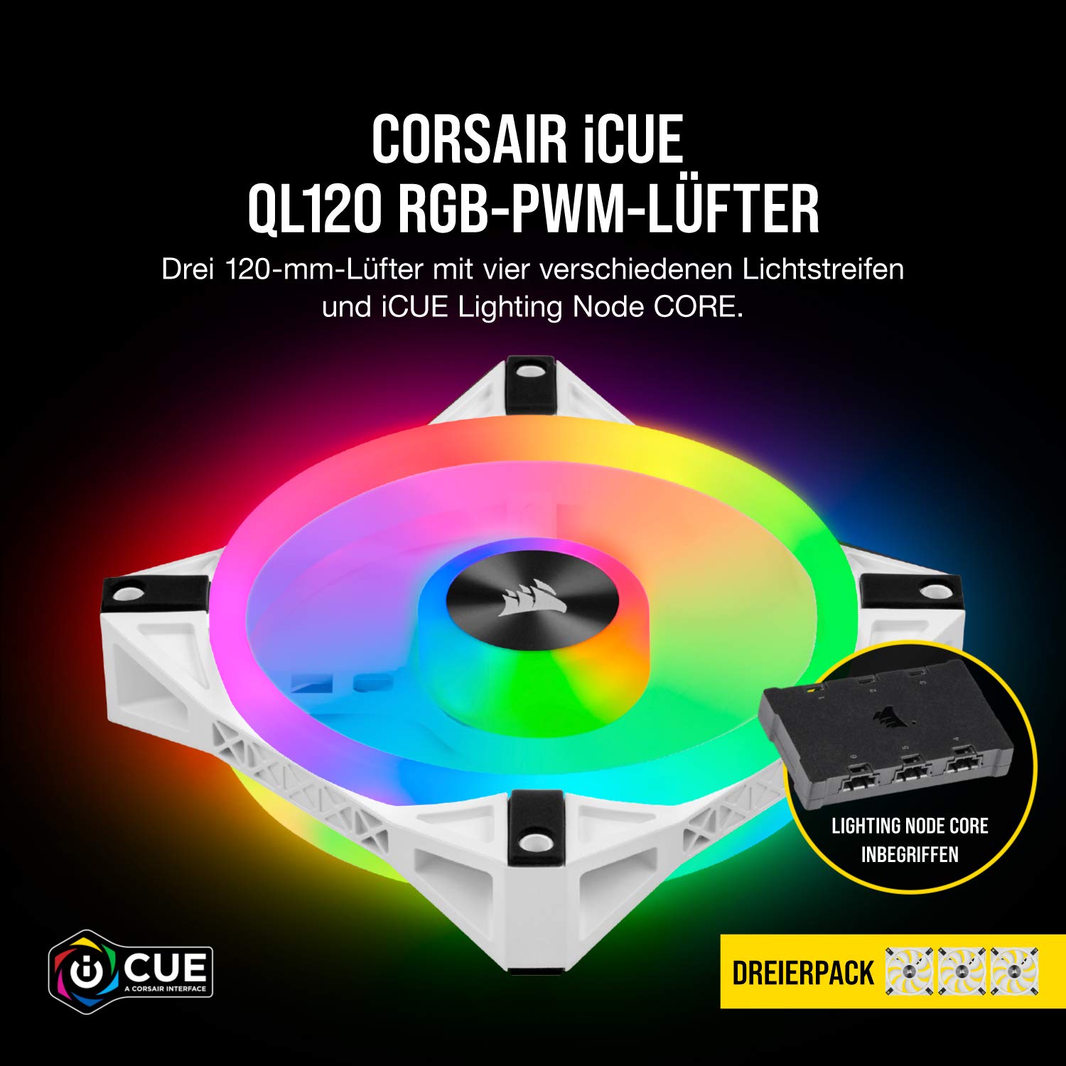 corsair-icue-ql120-rgb-120mm-pwm-geh-usel-fter-3er-pack-wei-102-rgb-leds-lightin image 3