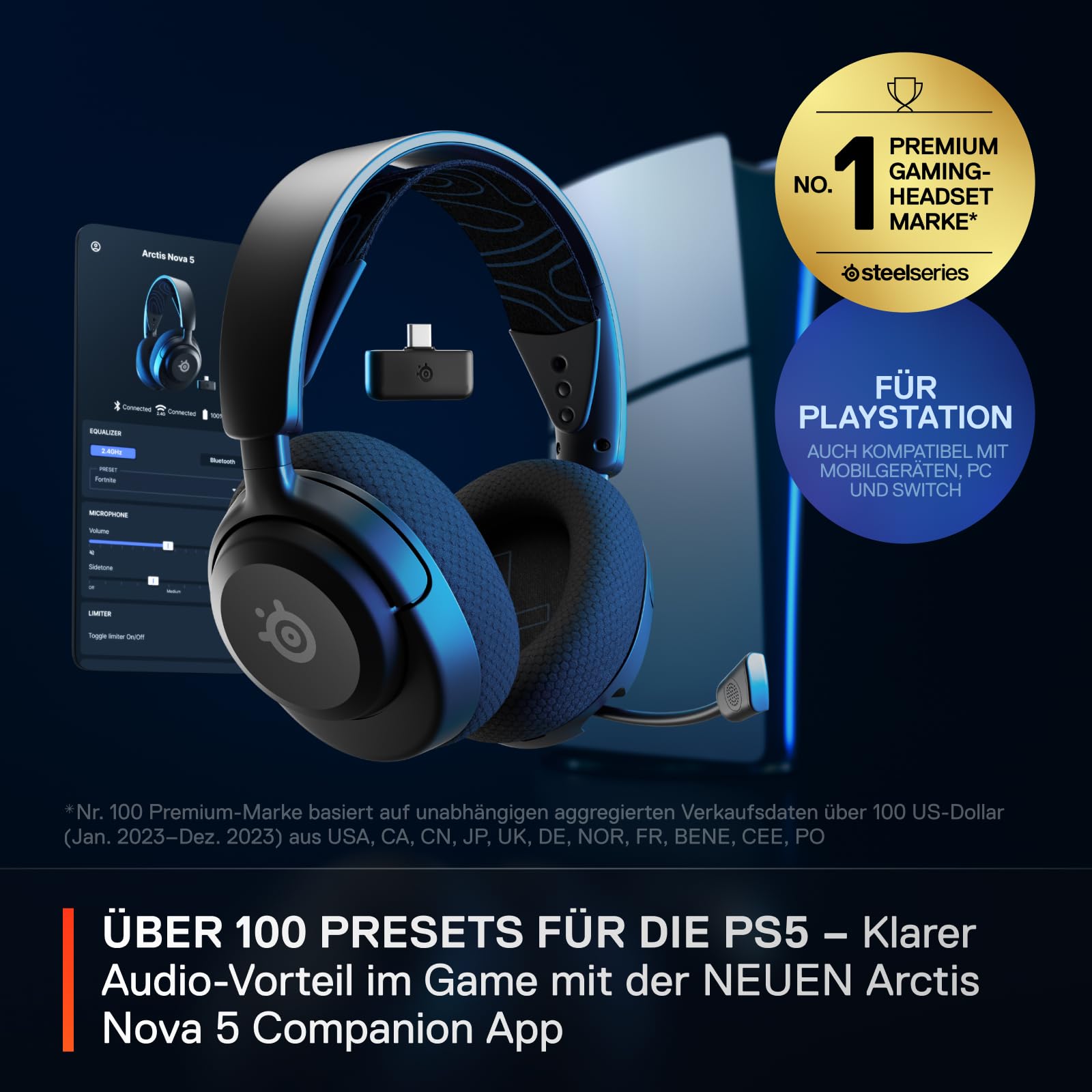 steelseries-arctis-nova-5p-wireless-gaming-headset-f-r-ps5-pc-handy-100-audio-pr image 2