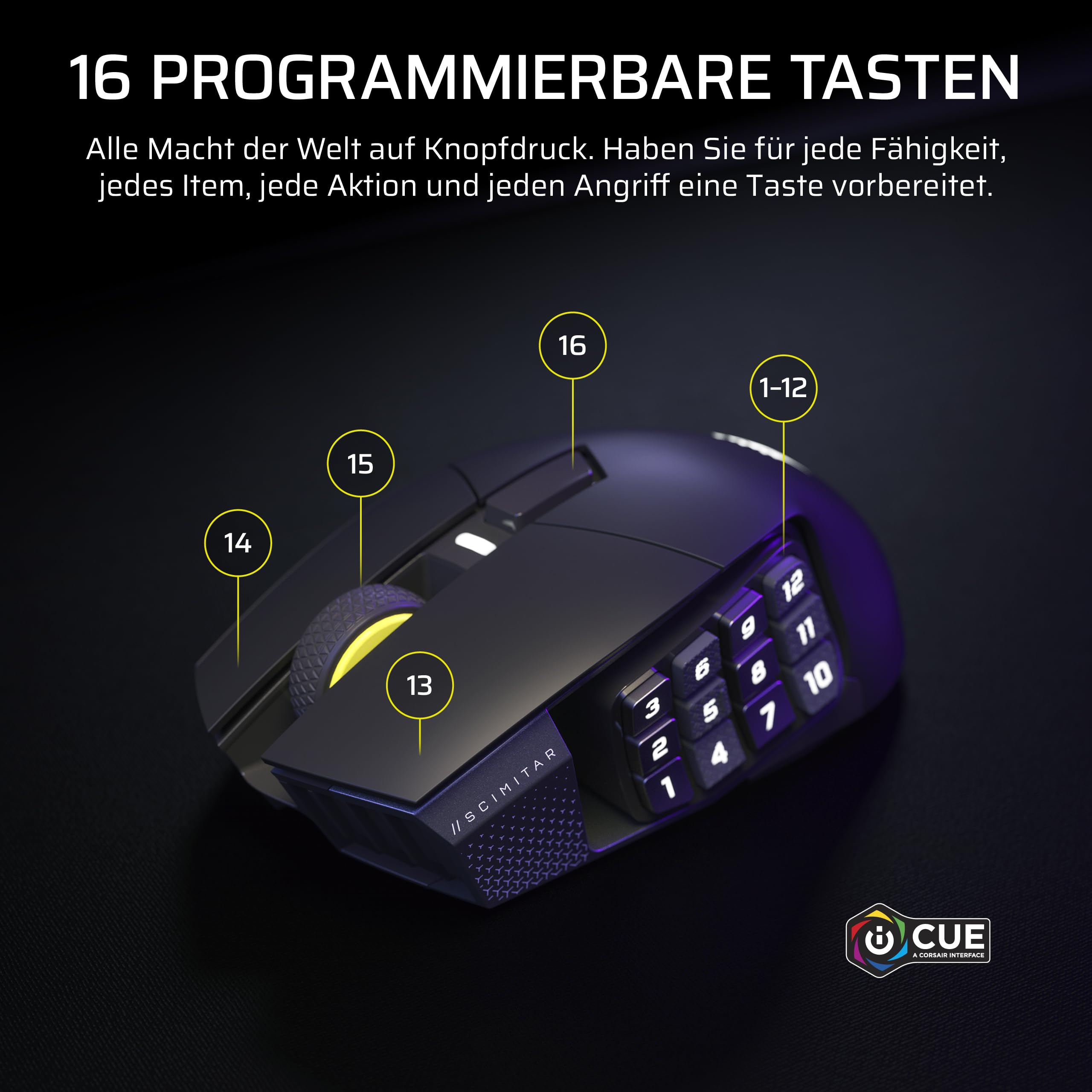 corsair-scimitar-elite-wireless-se-mmo-gaming-maus-33-000-dpi-marksman-s-sensor- image 3