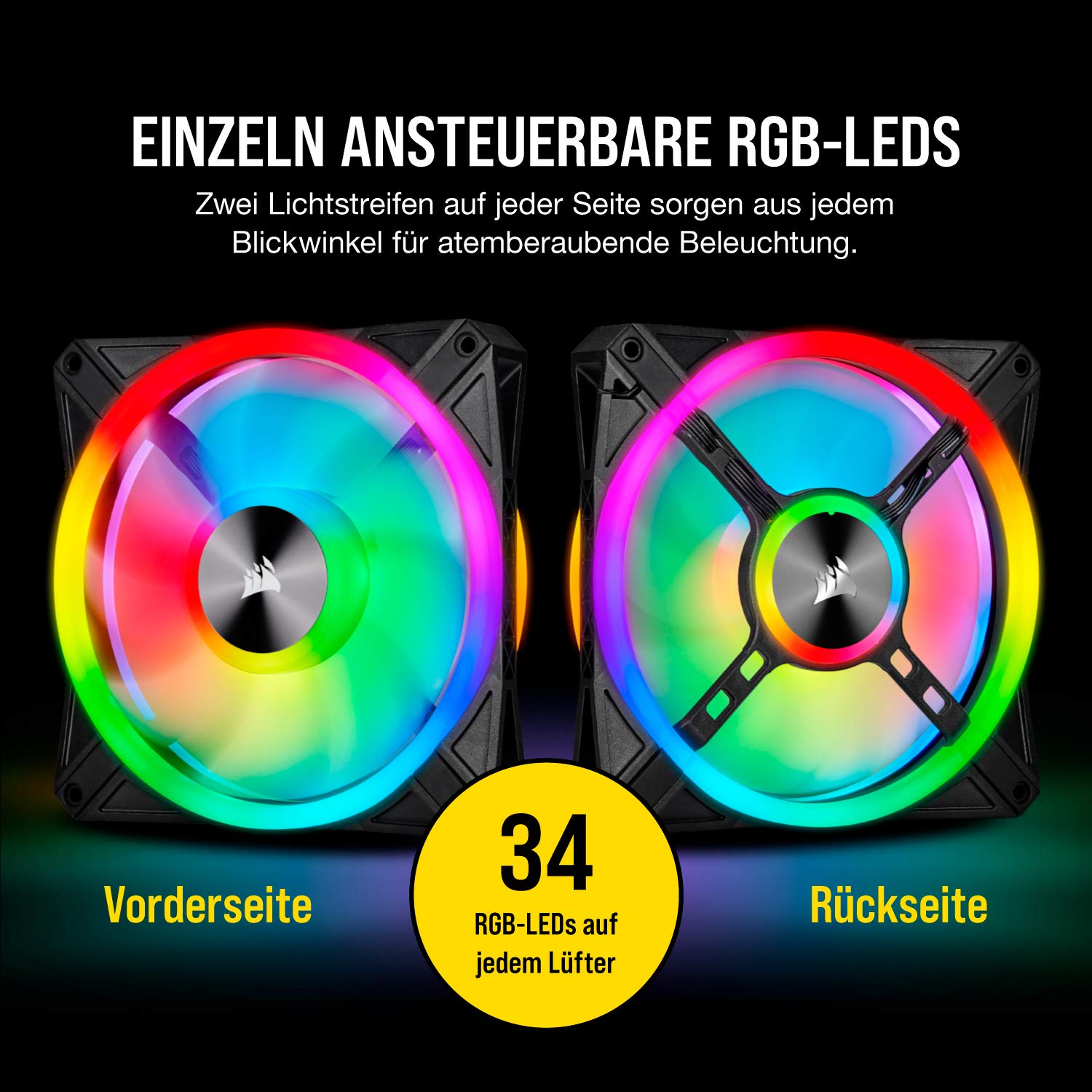 corsair-icue-ql140-rgb-140mm-pwm-l-fter-34-einzeln-ansteuerbare-rgb-leds-bis-1-2 image 5