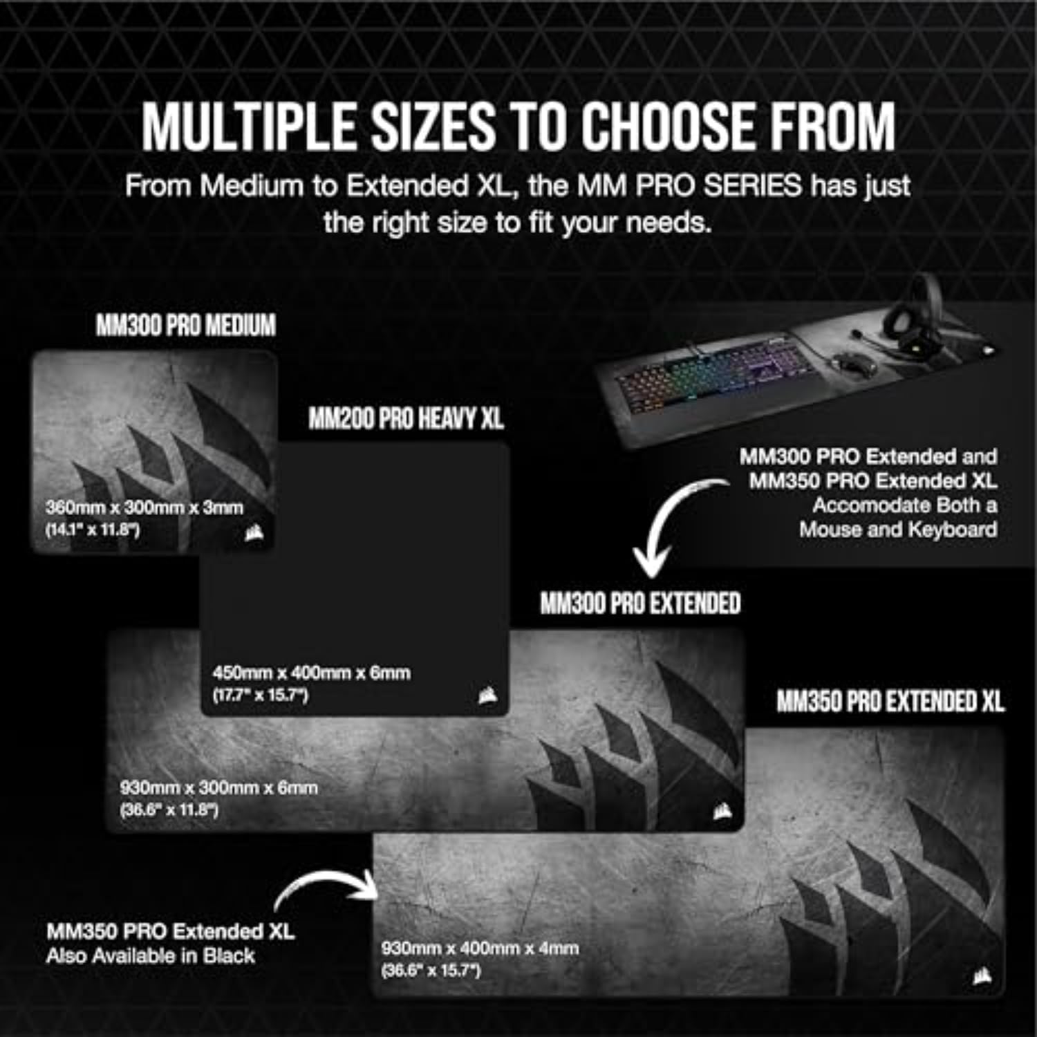 corsair-mm300-pro-gaming-mauspad-extended-93x30cm-spritzwassergesch-tzt-mikrofas image 7
