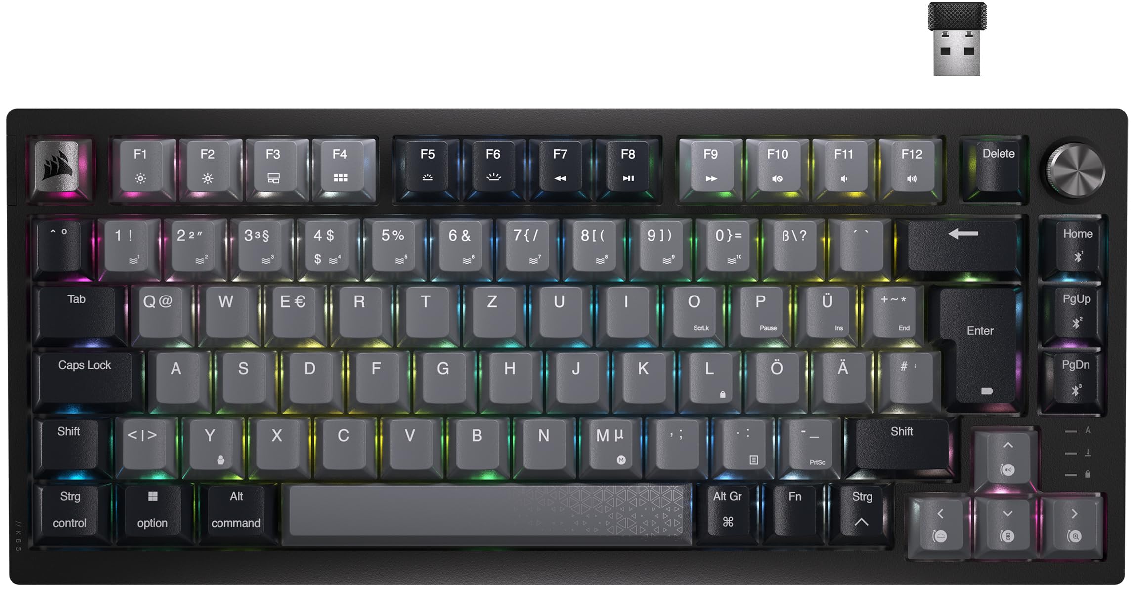 corsair-k65-plus-wireless-75-rgb-mechanische-gaming-tastatur-hot-swap-mlx-red-sc image 1