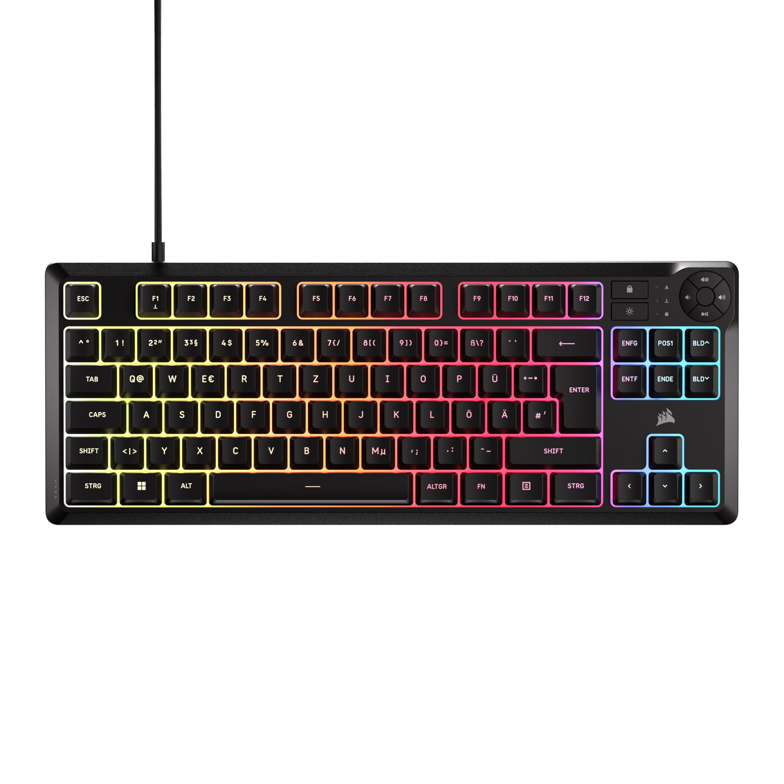 corsair-k55-core-tkl-rgb-tenkeyless-gaming-tastatur-qwertz-de-schwarz-8-zonen-rg image 1