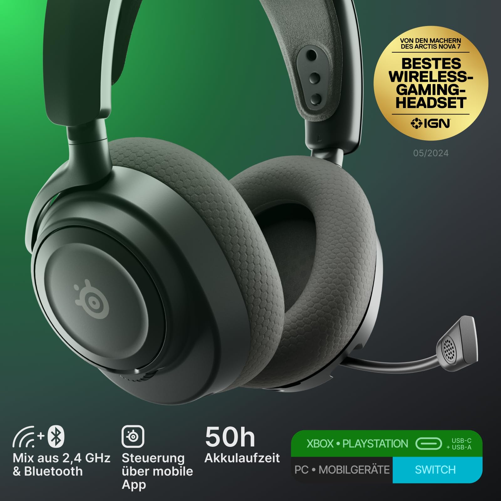 steelseries-arctis-nova-7x-wireless-gen-2-gaming-headset-f-r-xbox-pc-mehr-schwar image 2