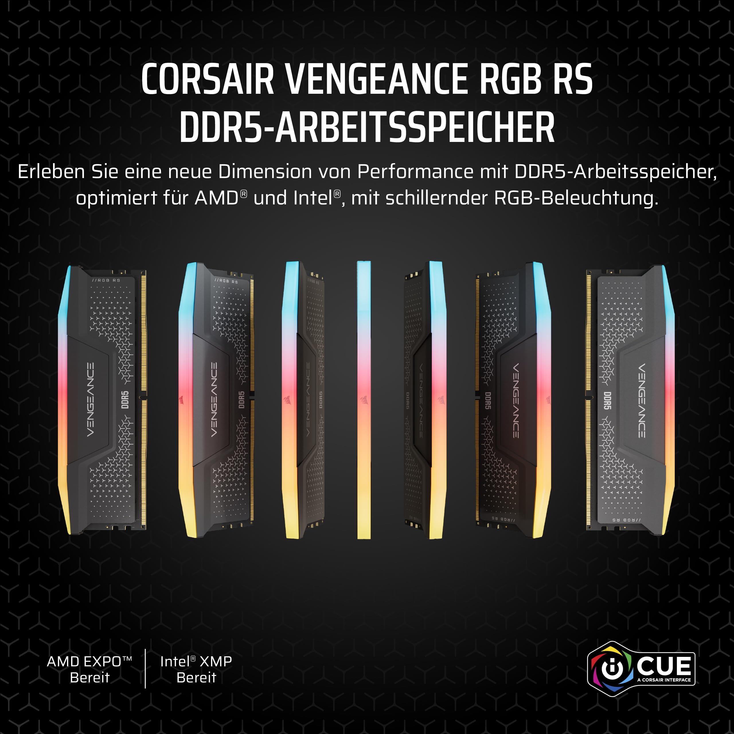 corsair-vengeance-rgb-rs-ddr5-32-gb-2x16-gb-ram-kit-5200-mhz-mit-rgb-beleuchtung image 2
