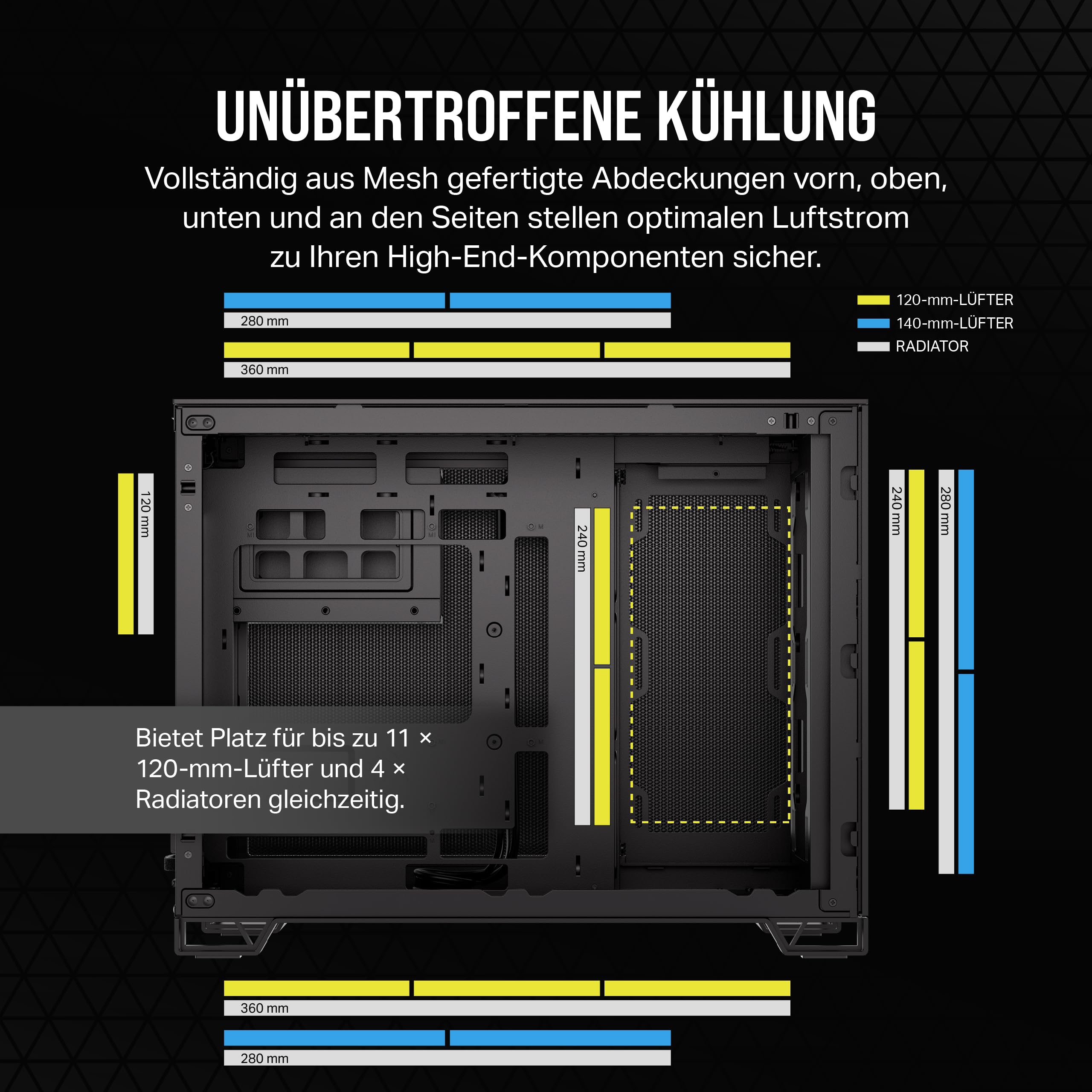 corsair-2500d-airflow-matx-pc-geh-use-zweikammer-design-mesh-front-reverse-conne image 5