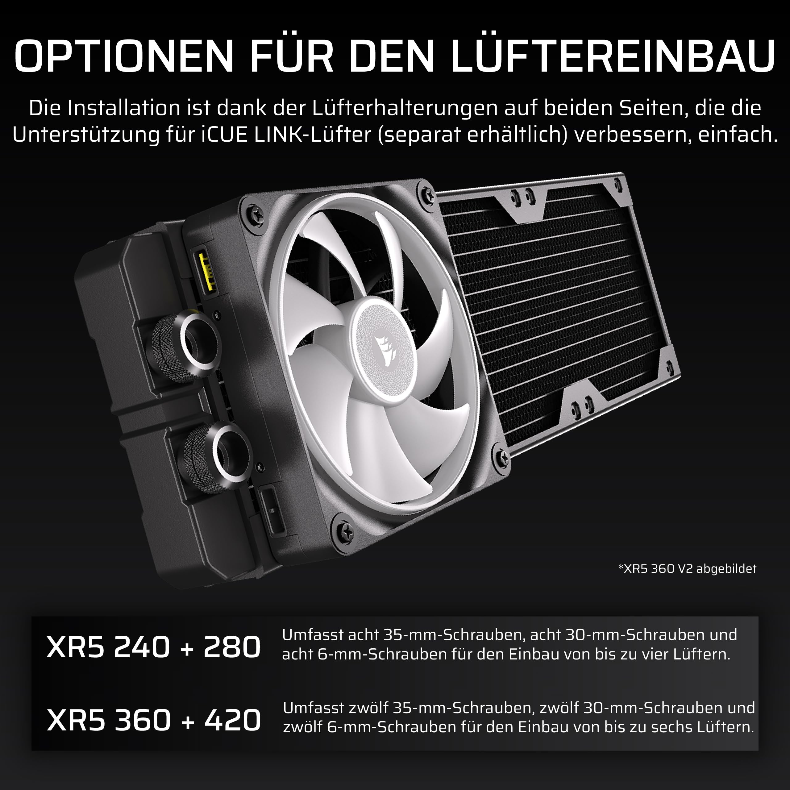 corsair-hydro-x-serie-xr5-240mm-v2-radiator-custom-wasserk-hlung-kupferkern-icue image 3